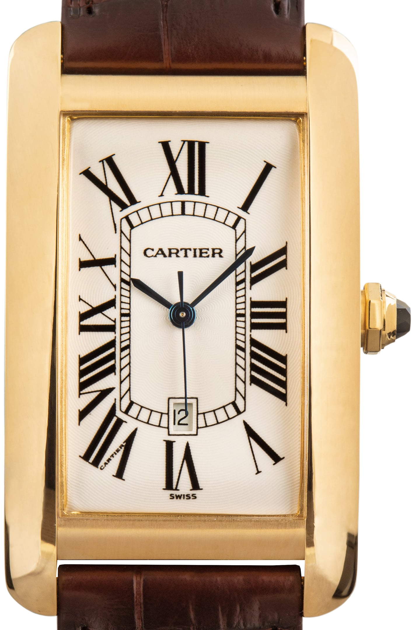 Pre-Owned Cartier Tank Americaine Ref W2603156 18k Yellow Gold