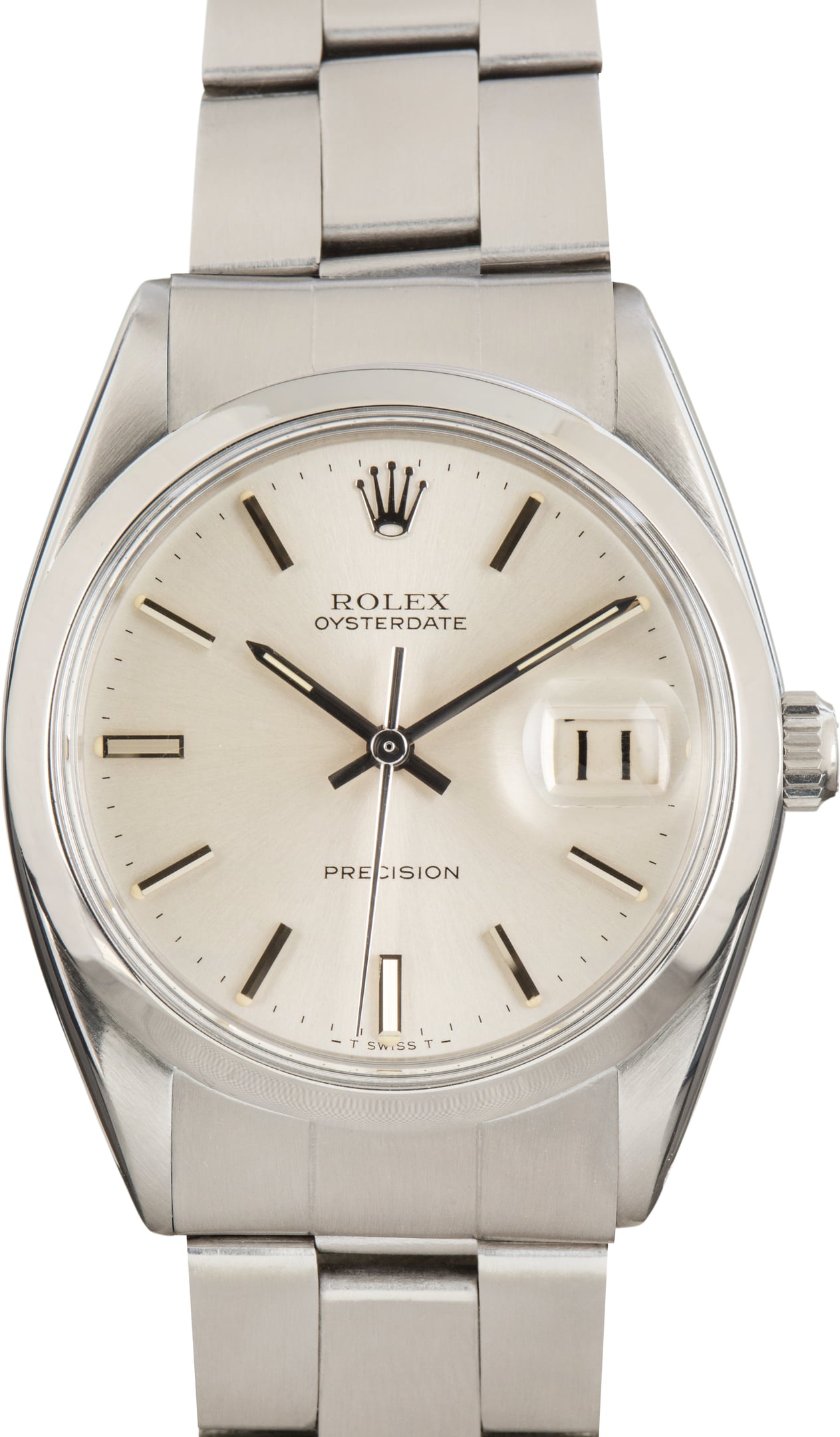 Pre-Owned Rolex Oysterdate ref 6694 Silver Dial