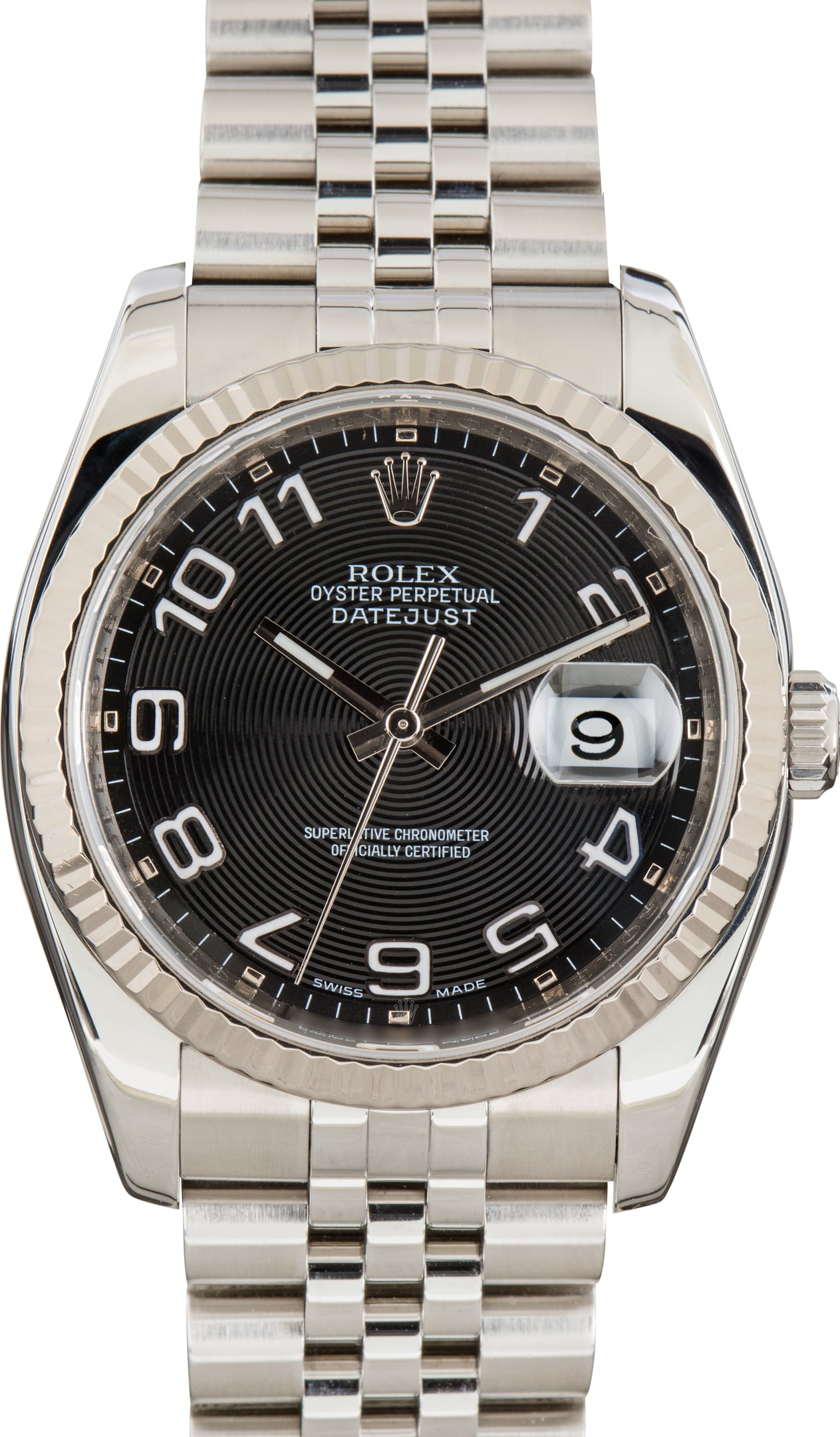 Pre-Owned Rolex Datejust 36 Ref 116234 Black Arabic Dial
