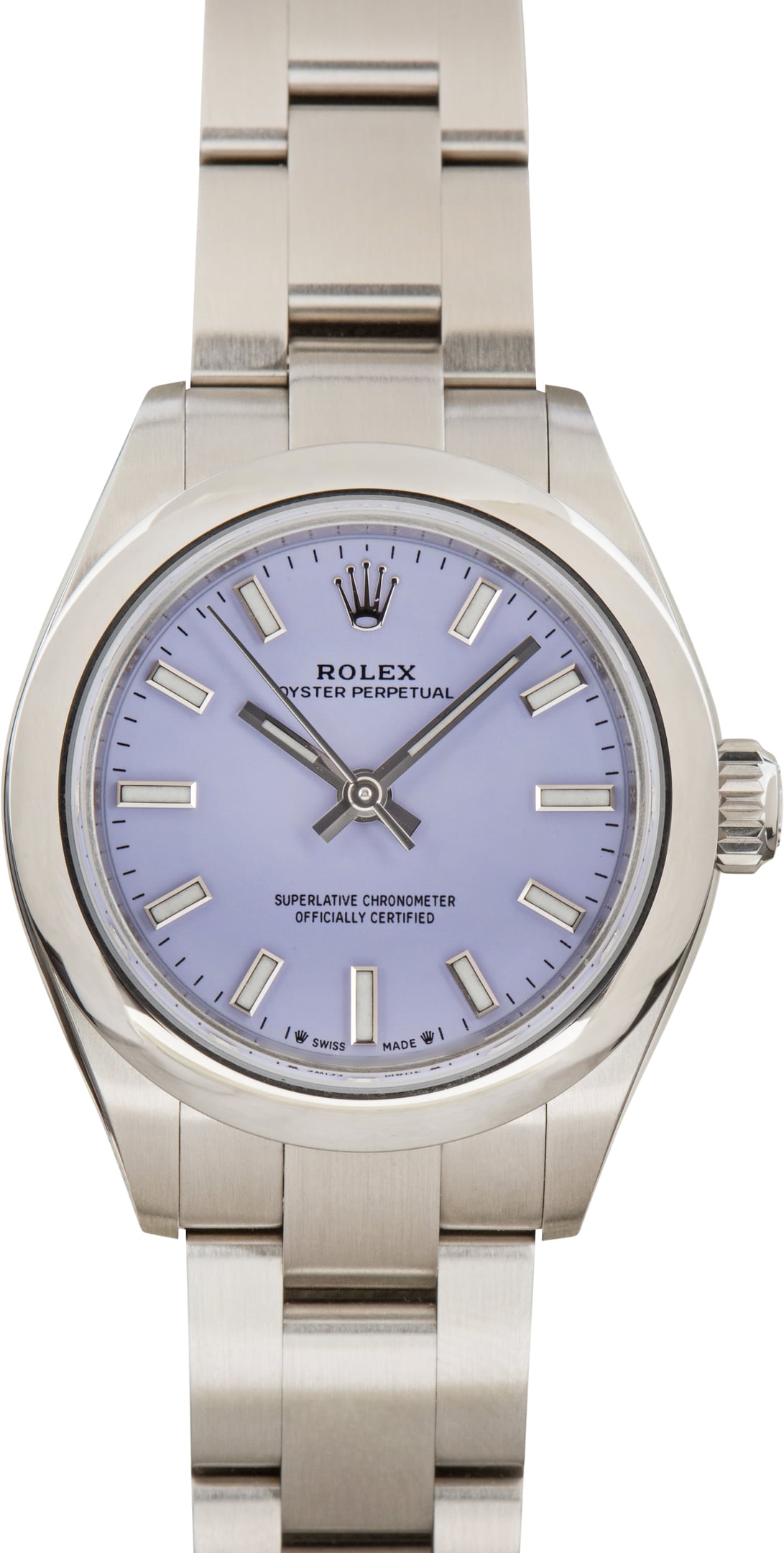 Pre-Owned Lavender Dial Rolex Oyster Perpetual 28 Ref 276200