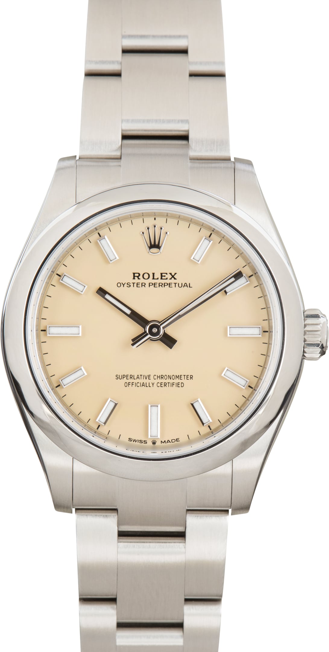 Pre-Owned Rolex Oyster Perpetual ref 277200 Beige Dial