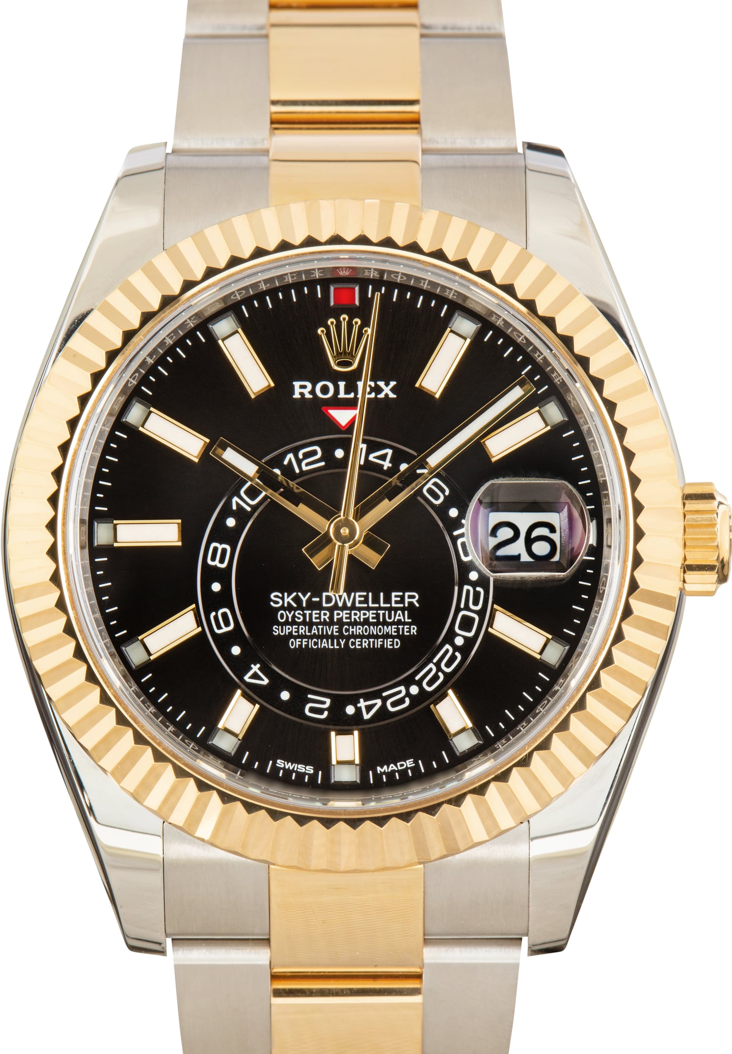 Pre-Owned Rolex Sky-Dweller Ref 326933 Black Index Dial