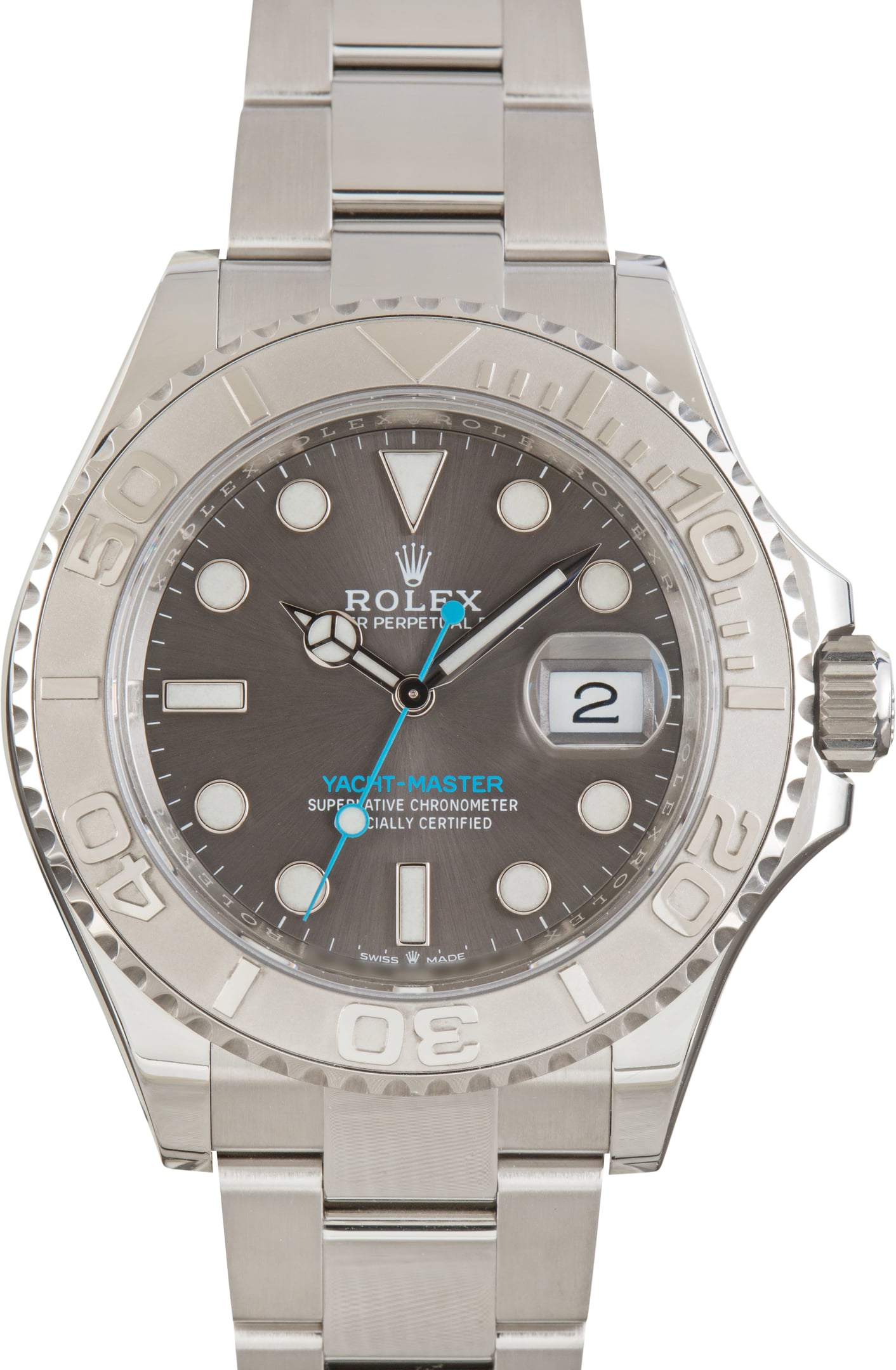Pre-Owned Rolex Yacht-Master 40 ref 126622 Slate Dial