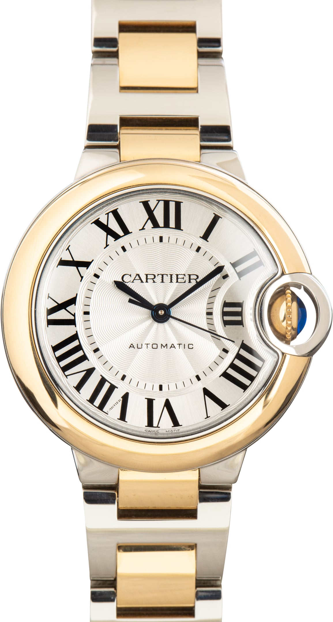 Pre-Owned Ballon Bleu de Cartier W2BB0037 Steel & Yellow Gold