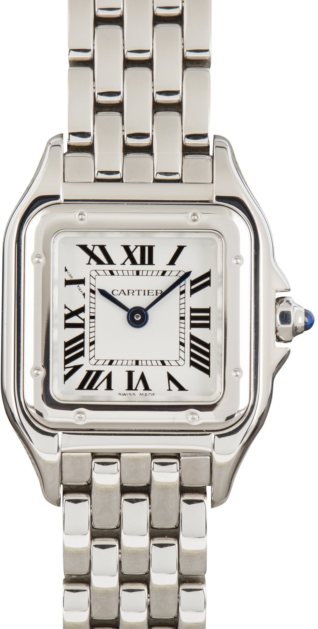 Pre-Owned Panthere de Cartier WSPN0013 Small Model Silver Dial
