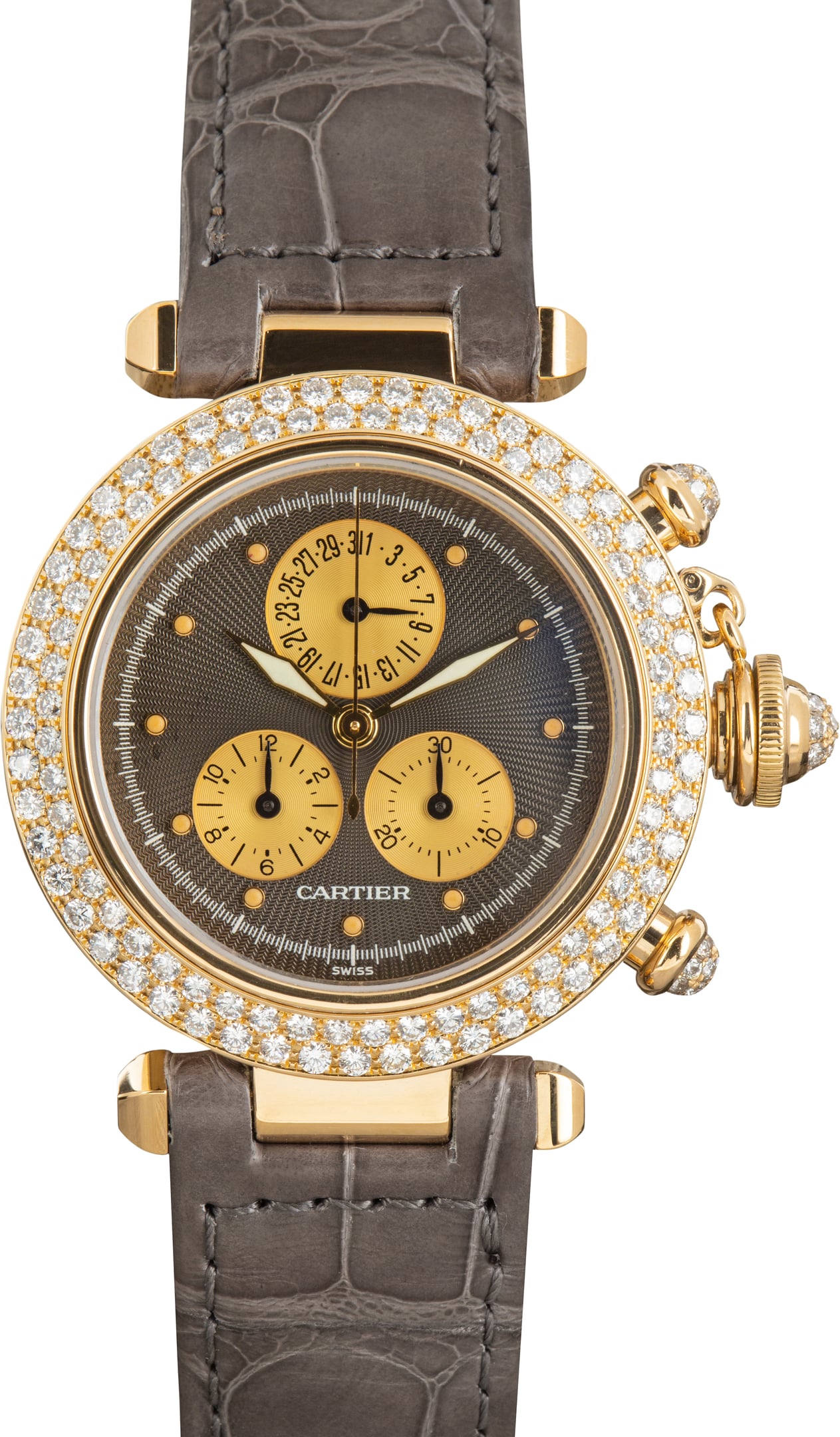 Pre-Owned Cartier Pasha Ref W3008051 Diamond Bezel