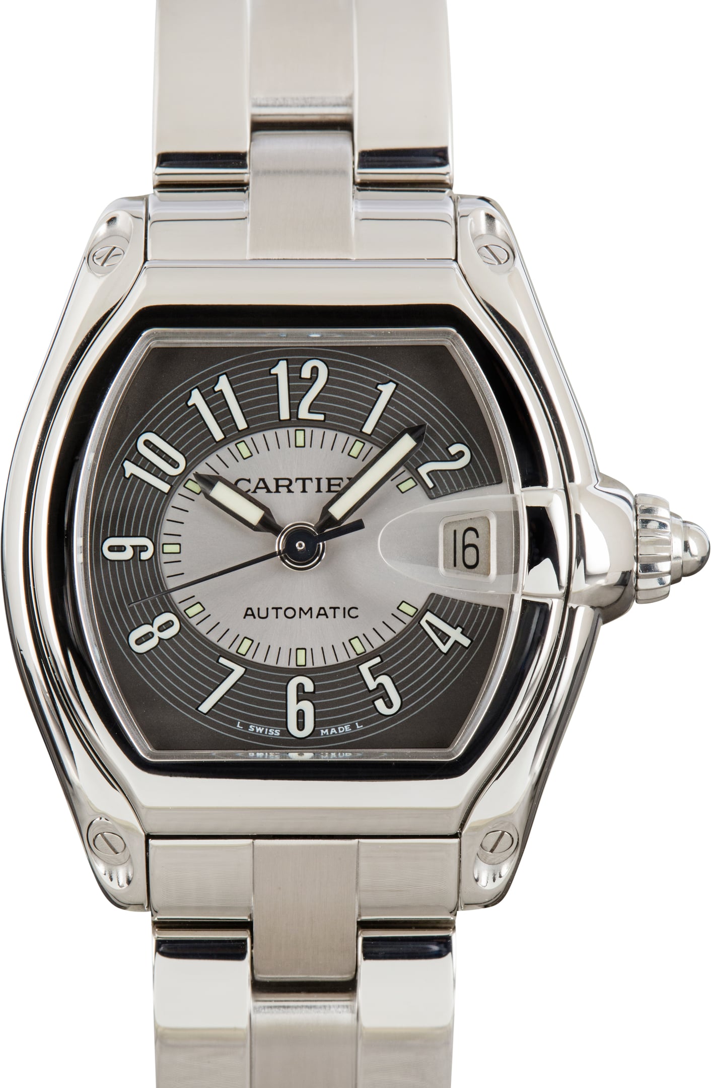 Pre-Owned Cartier Roadster W62001V3 Tuxedo Dial