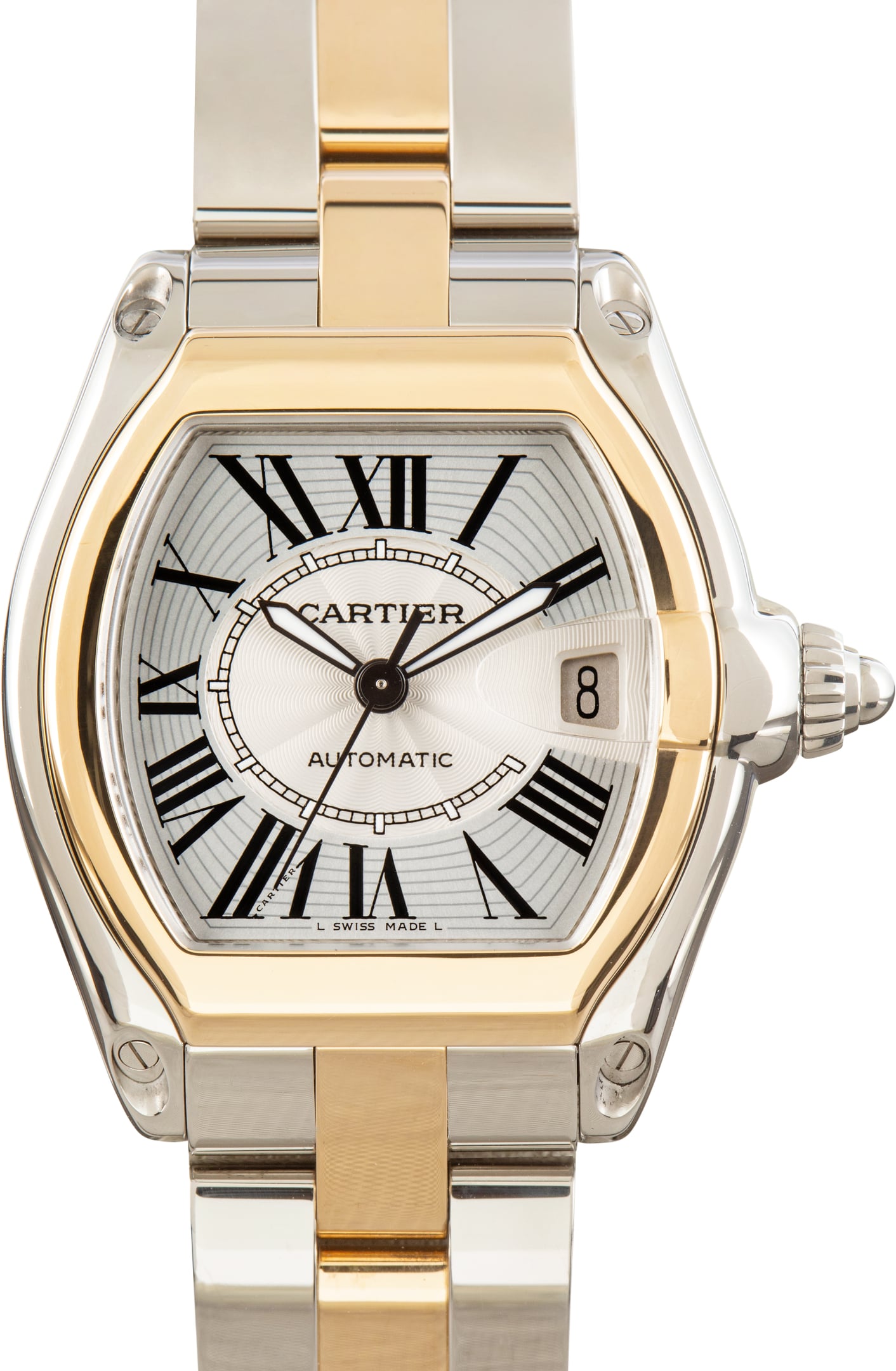 Pre-Owned Two Tone Cartier Roadster Ref W62031Y4