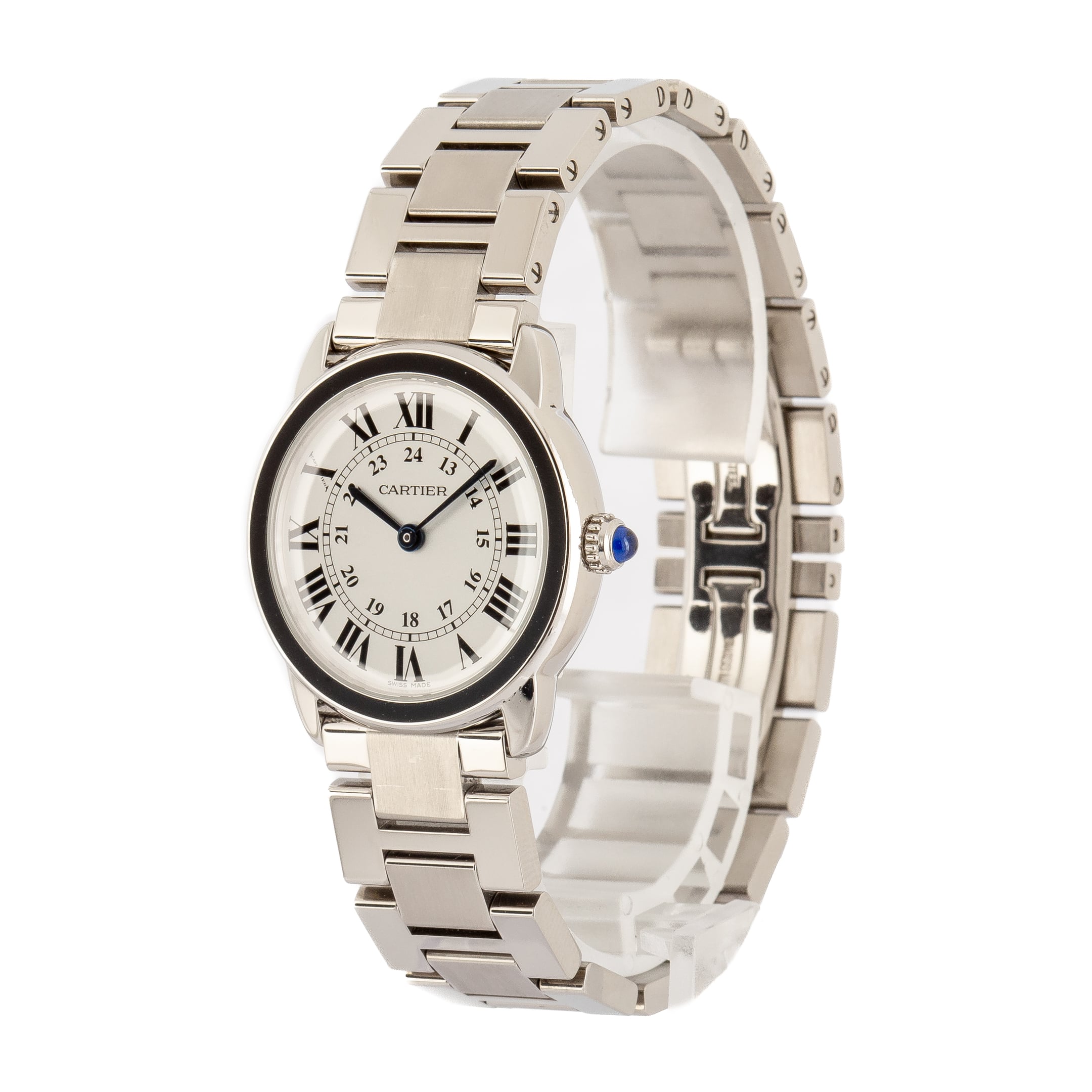 Pre-Owned Ronde Solo De Cartier Ref W6701004 Stainless Steel
