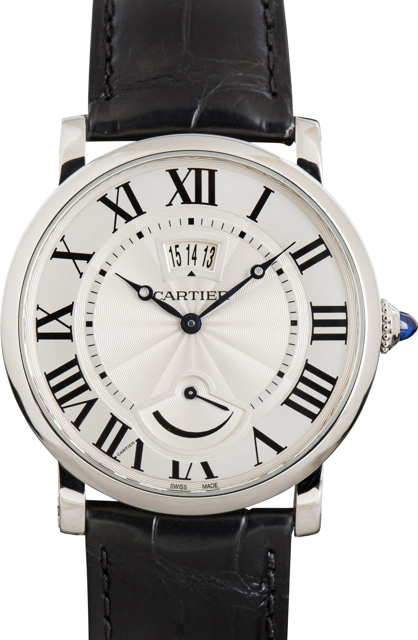 Pre-Owned Rotonde de Cartier W1556369 Silver Dial