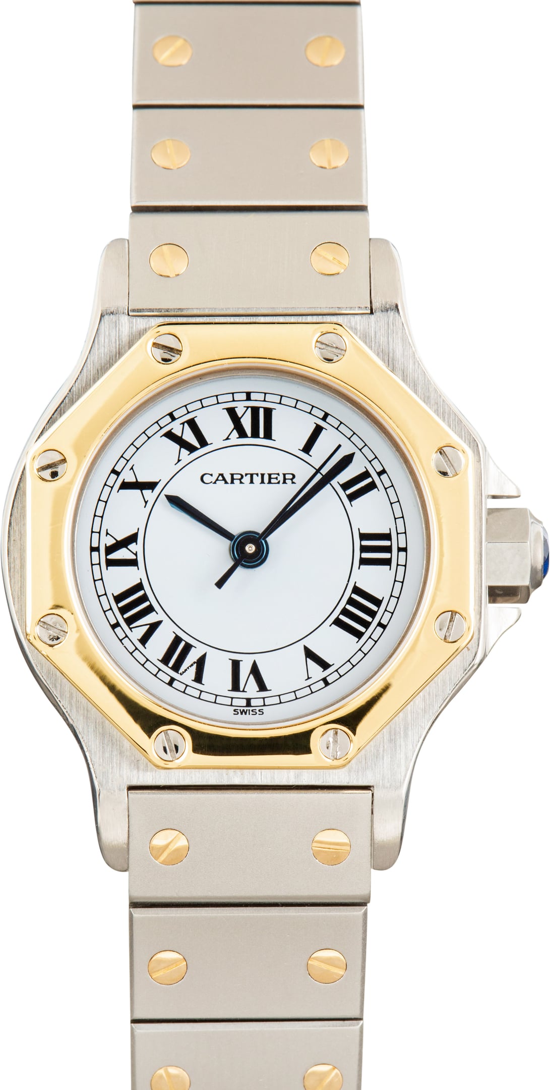 Pre-Owned Ladies Cartier Santos Ref 187903 Two Tone