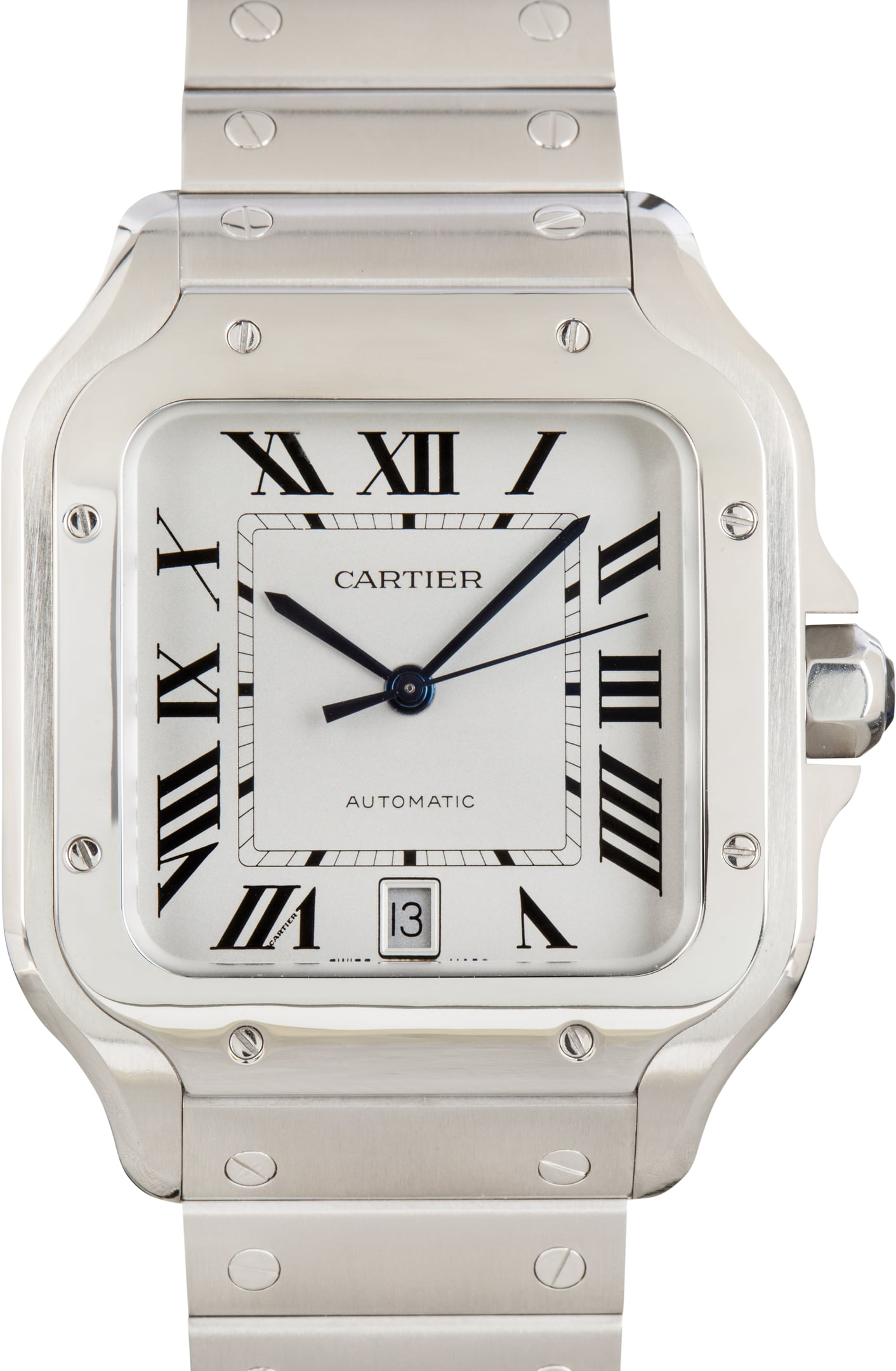 Pre-Owned Santos de Cartier Large Model WSSA0018
