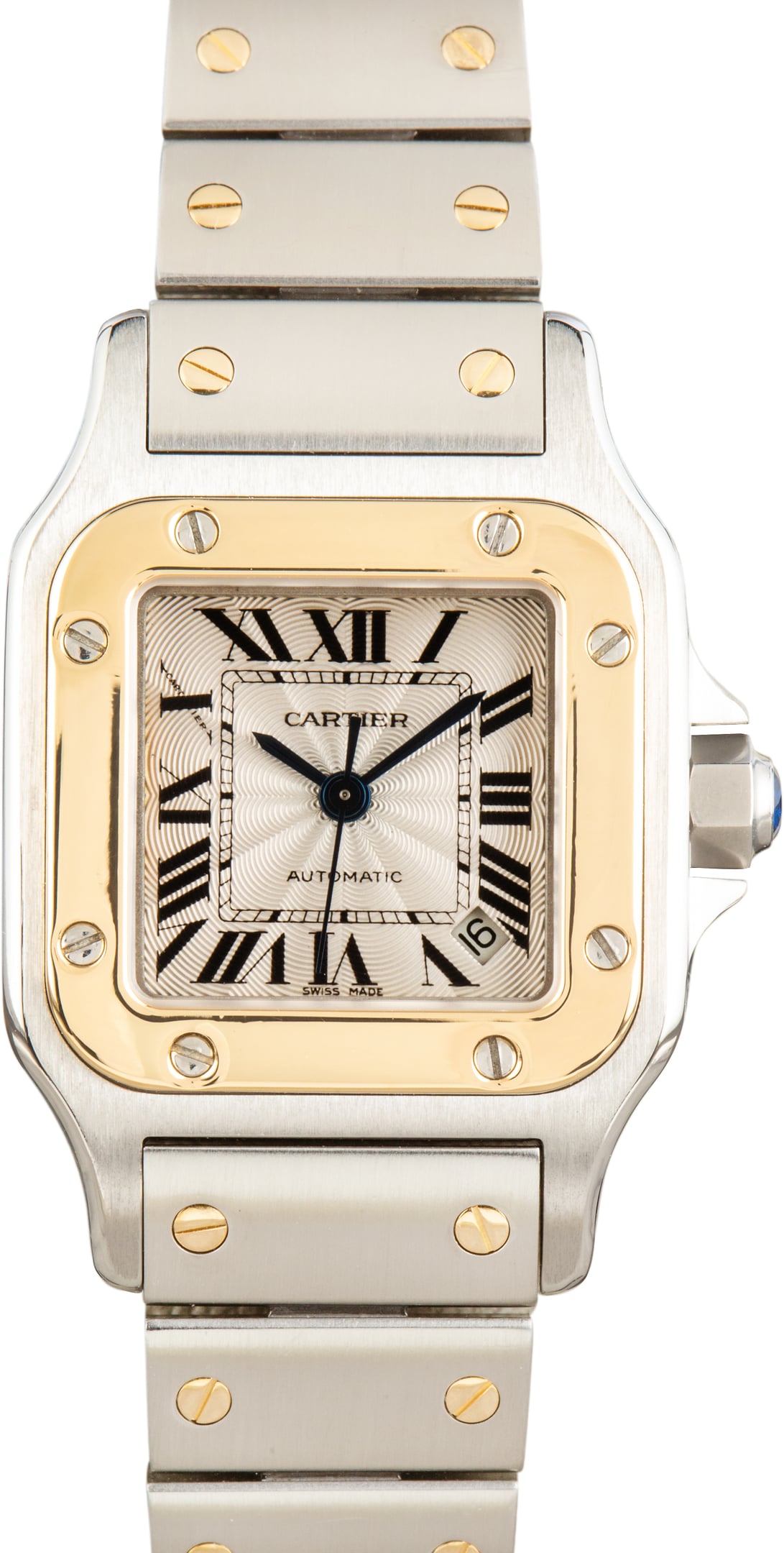 Pre-Owned Santos de Cartier Galbée W20057C4 Small Model