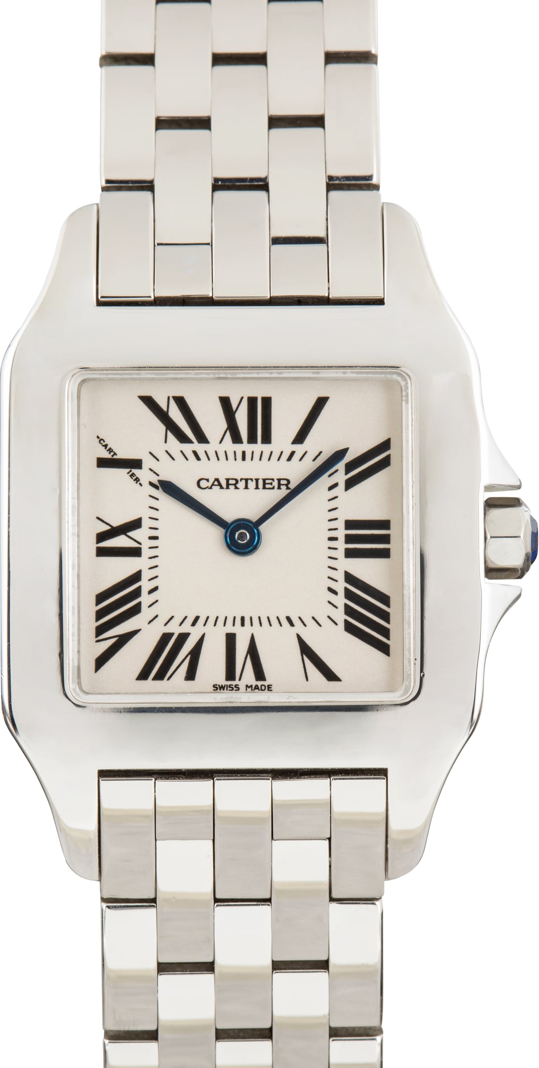 Pre-Owned Cartier Santos Demoiselle W25065Z5 Stainless Steel