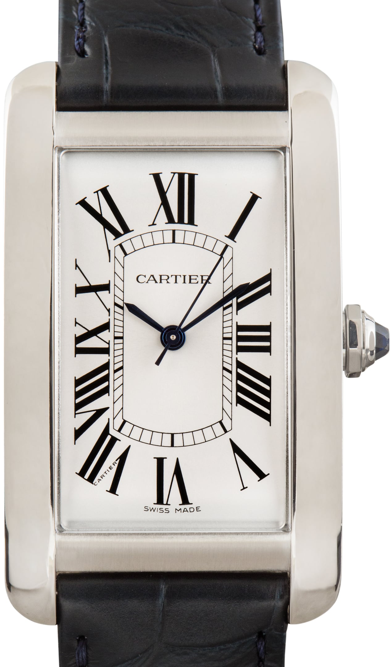 Pre-Owned Cartier Tank Americaine WSTA0045 Stainless Steel