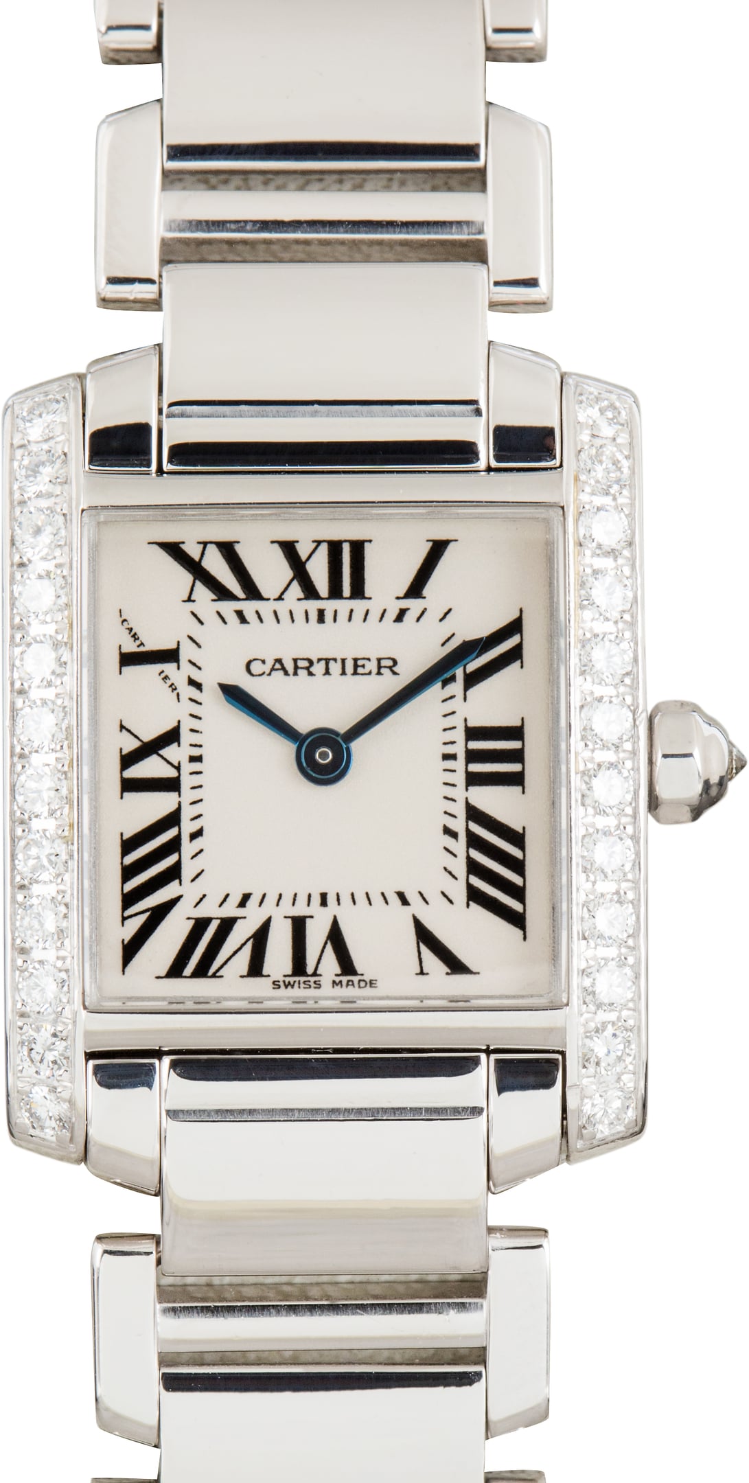 Pre-Owned Cartier Tank Francaise Ref WE1002S3 18k White Gold