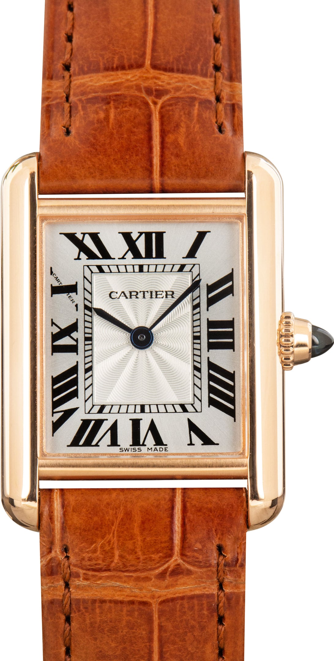 Pre-Owned Tank Louis Cartier Watch Ref WGTA0010 Rose Gold