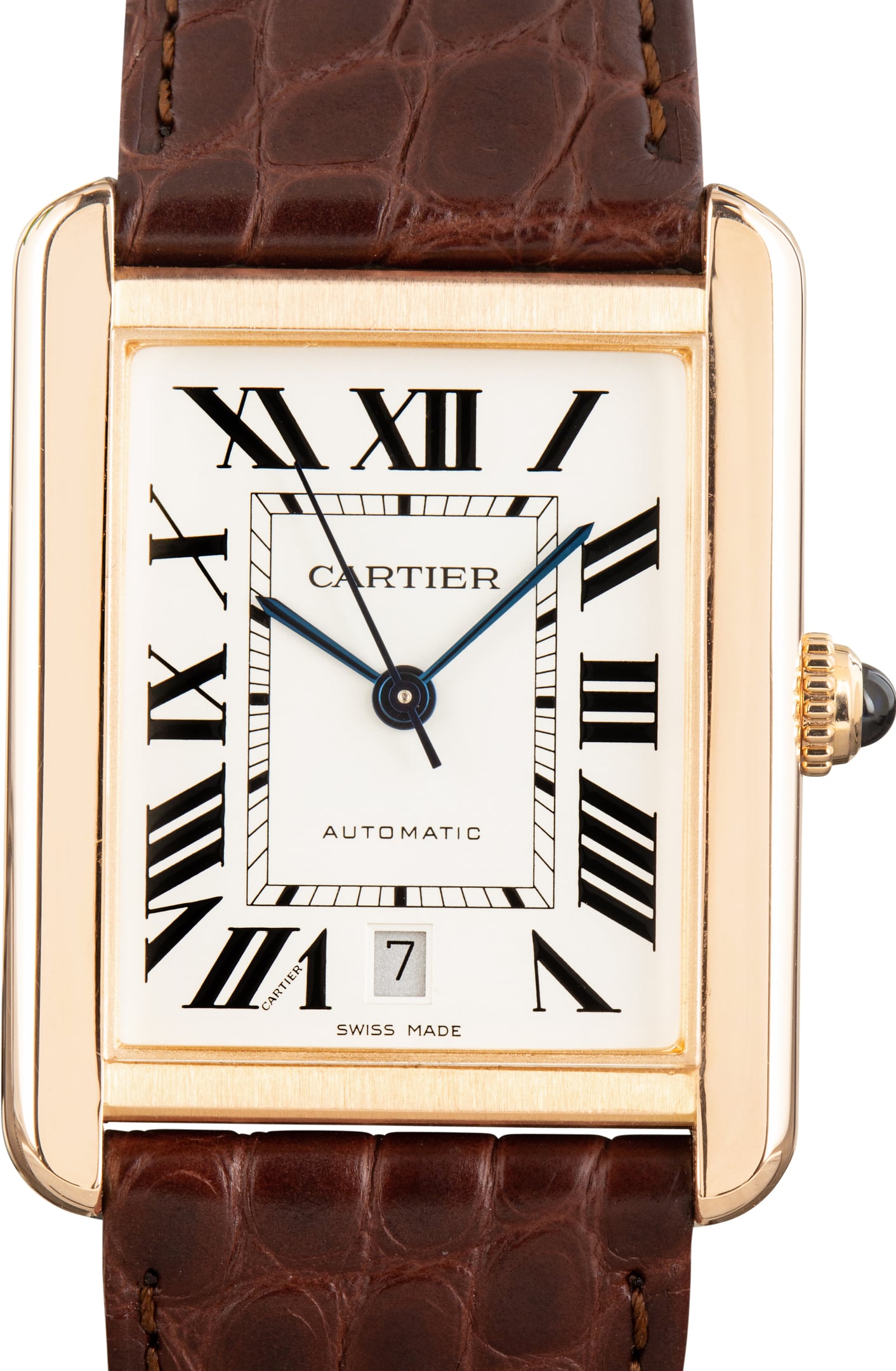 Pre-Owned Cartier Tank Solo W5200026 18k Rose Gold