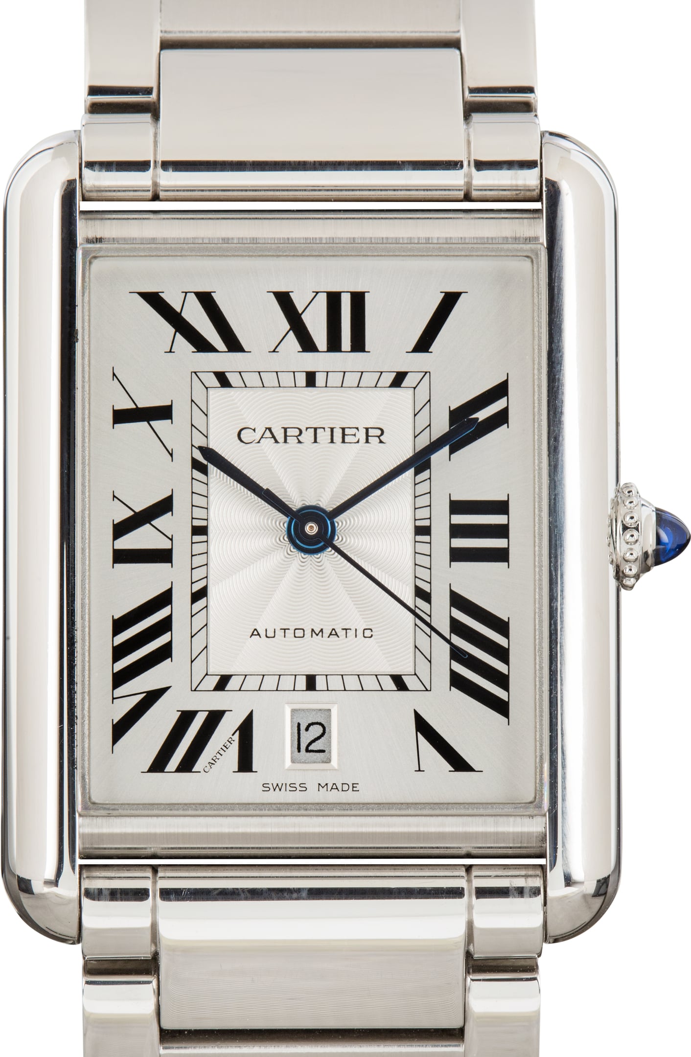 Pre-Owned Cartier Tank Must Watch WSTA0053 Stainless Steel