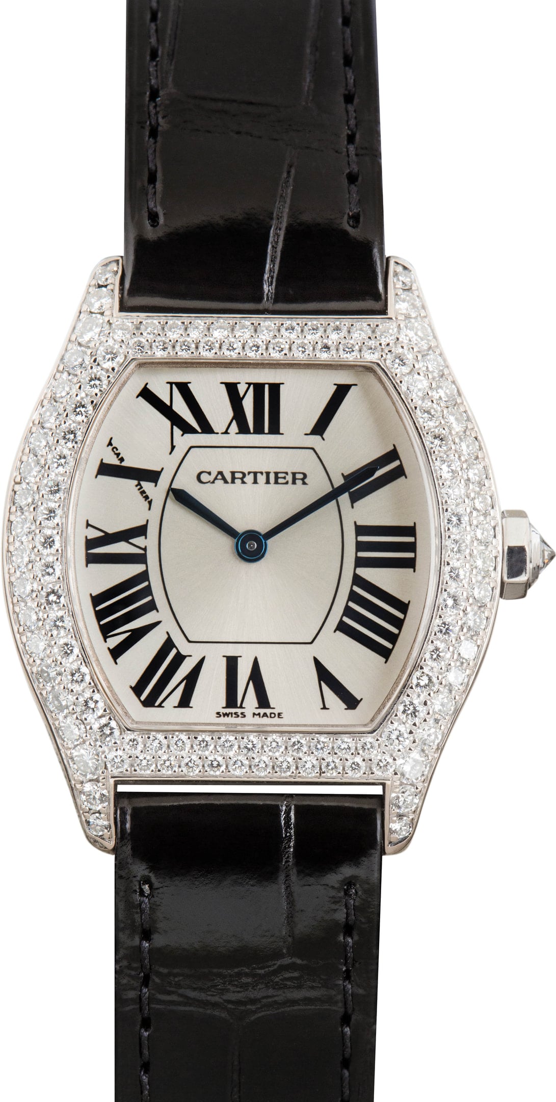 Pre-Owned Cartier Tortue WA504931 Diamond Case