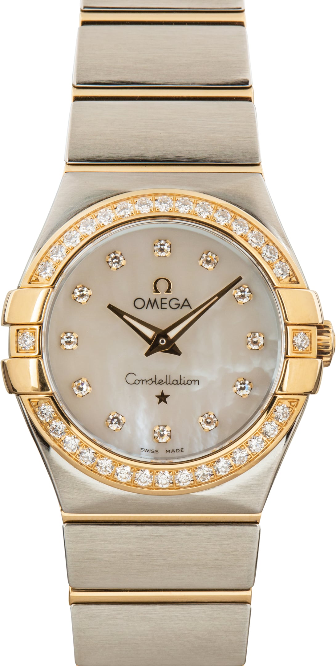 Pre-Owned Omega Constellation Mother of Pearl Diamond Dial & Bezel