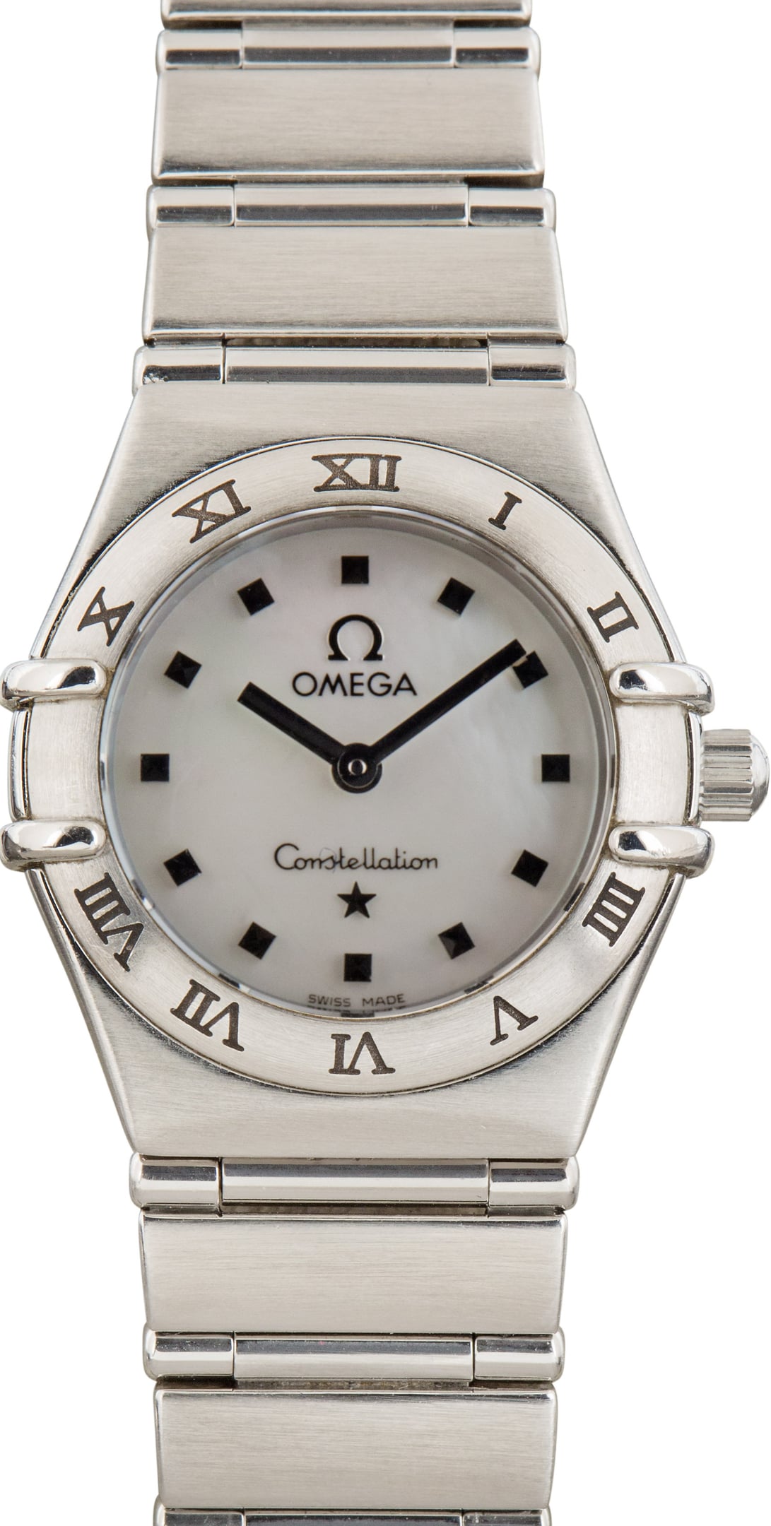 Pre-Owned Omega Mother of Pearl Constellation Stainless Steel