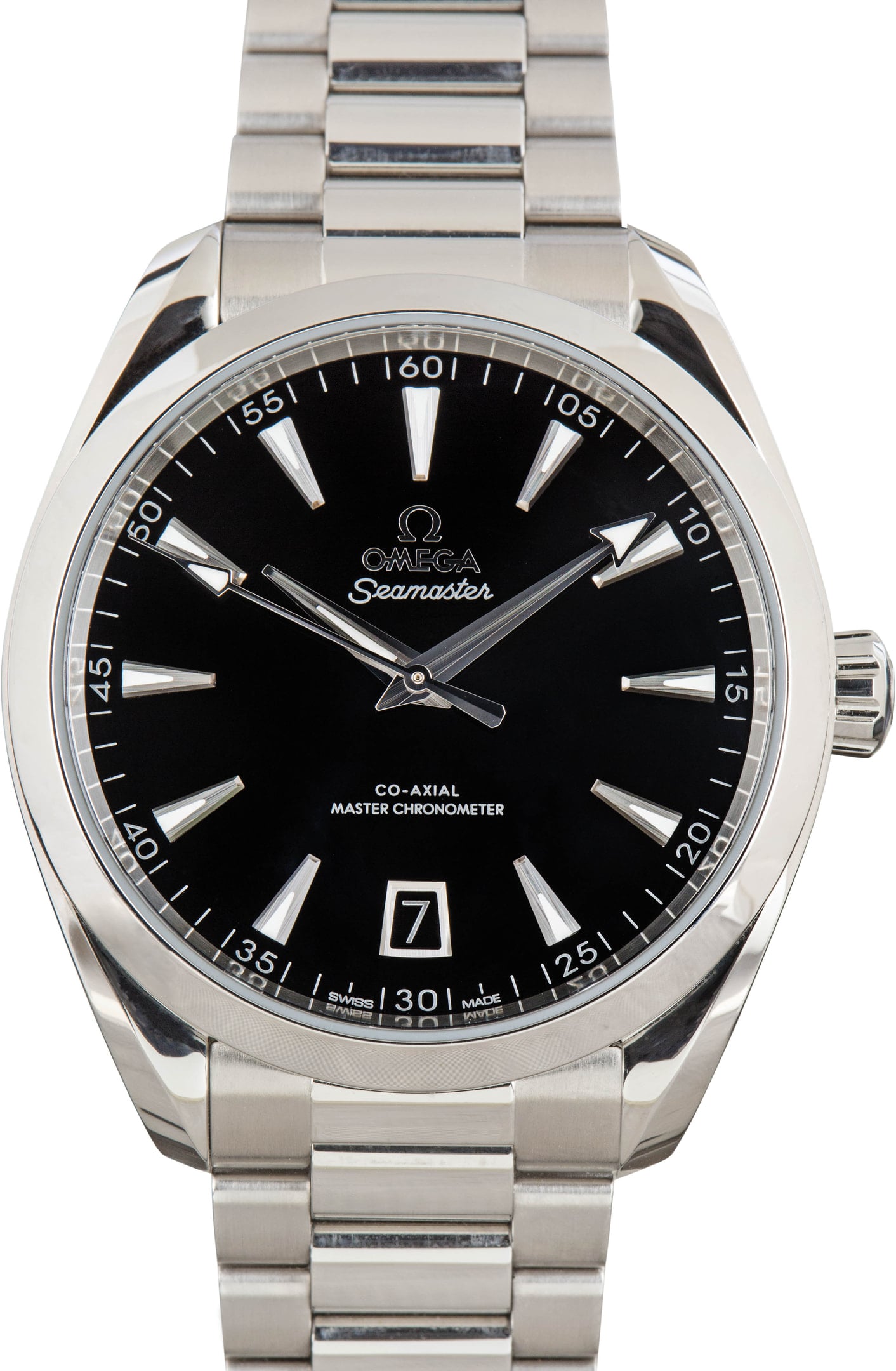 Pre-Owned Omega Seamaster Black Dial Aqua Terra 150M