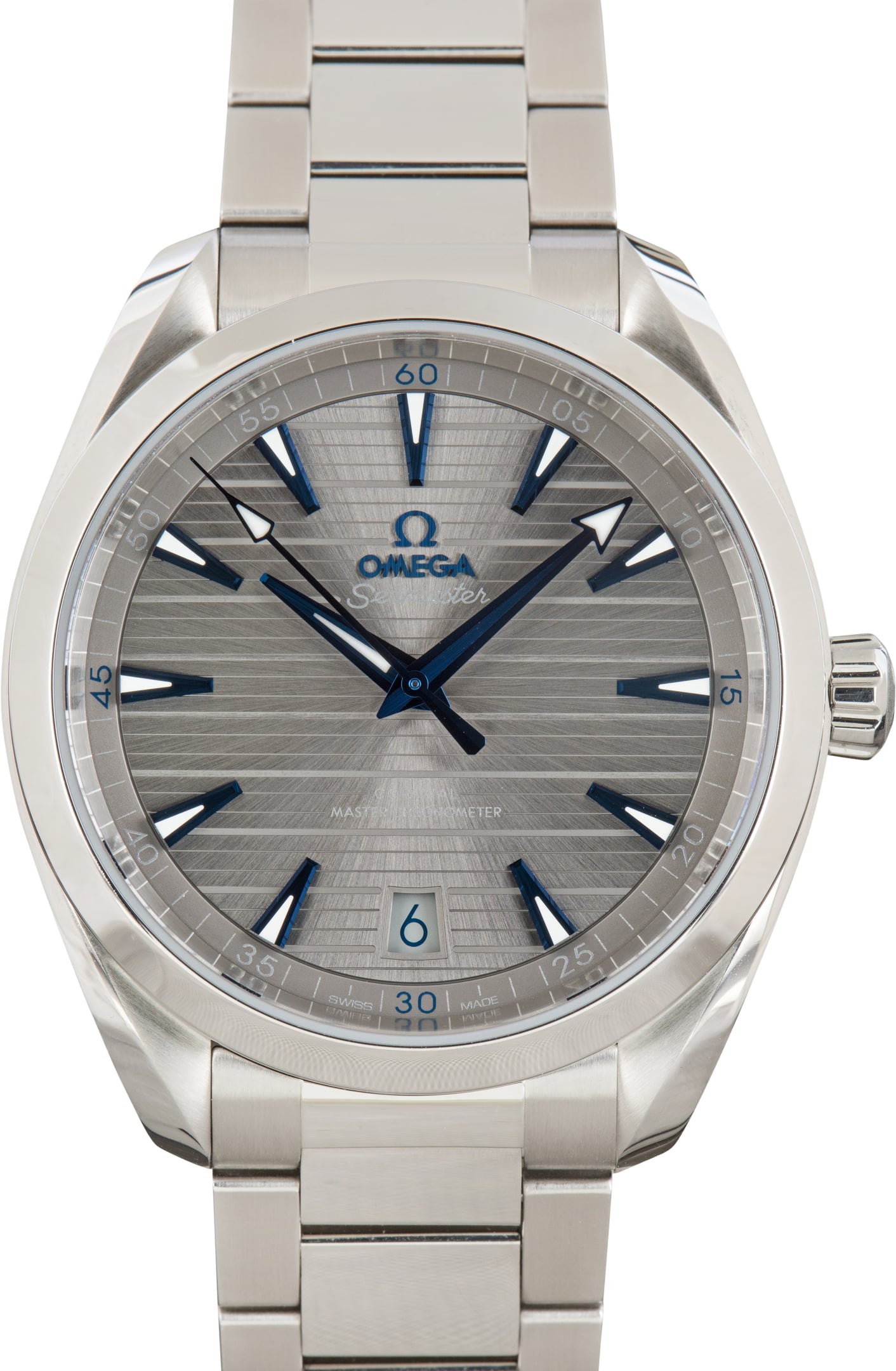 Pre-Owned Omega Seamaster Aqua Terra 150M Grey Teak Dial