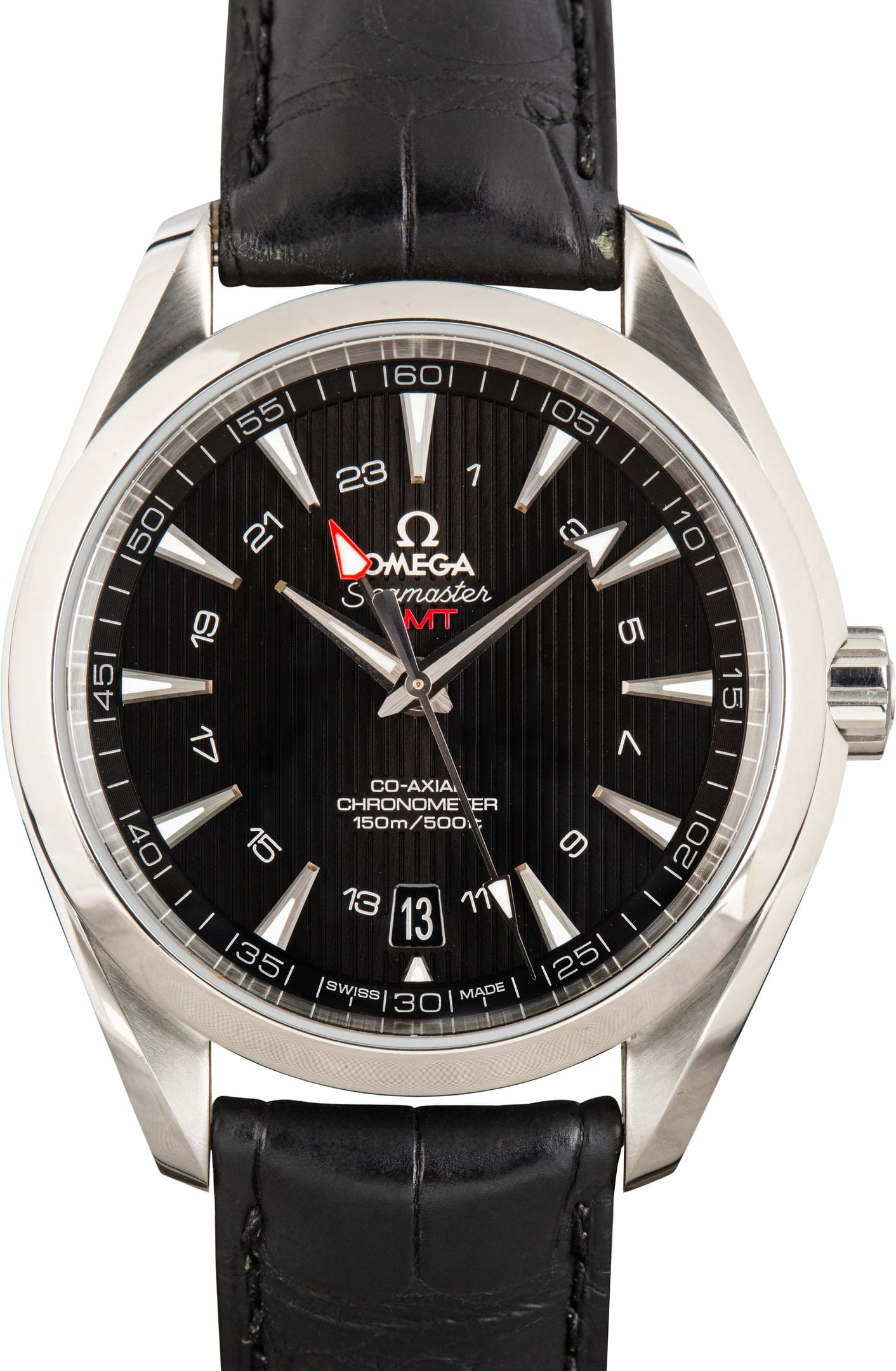 Pre-Owned Omega Aqua Terra 150M 43MM Steel on Leather Strap