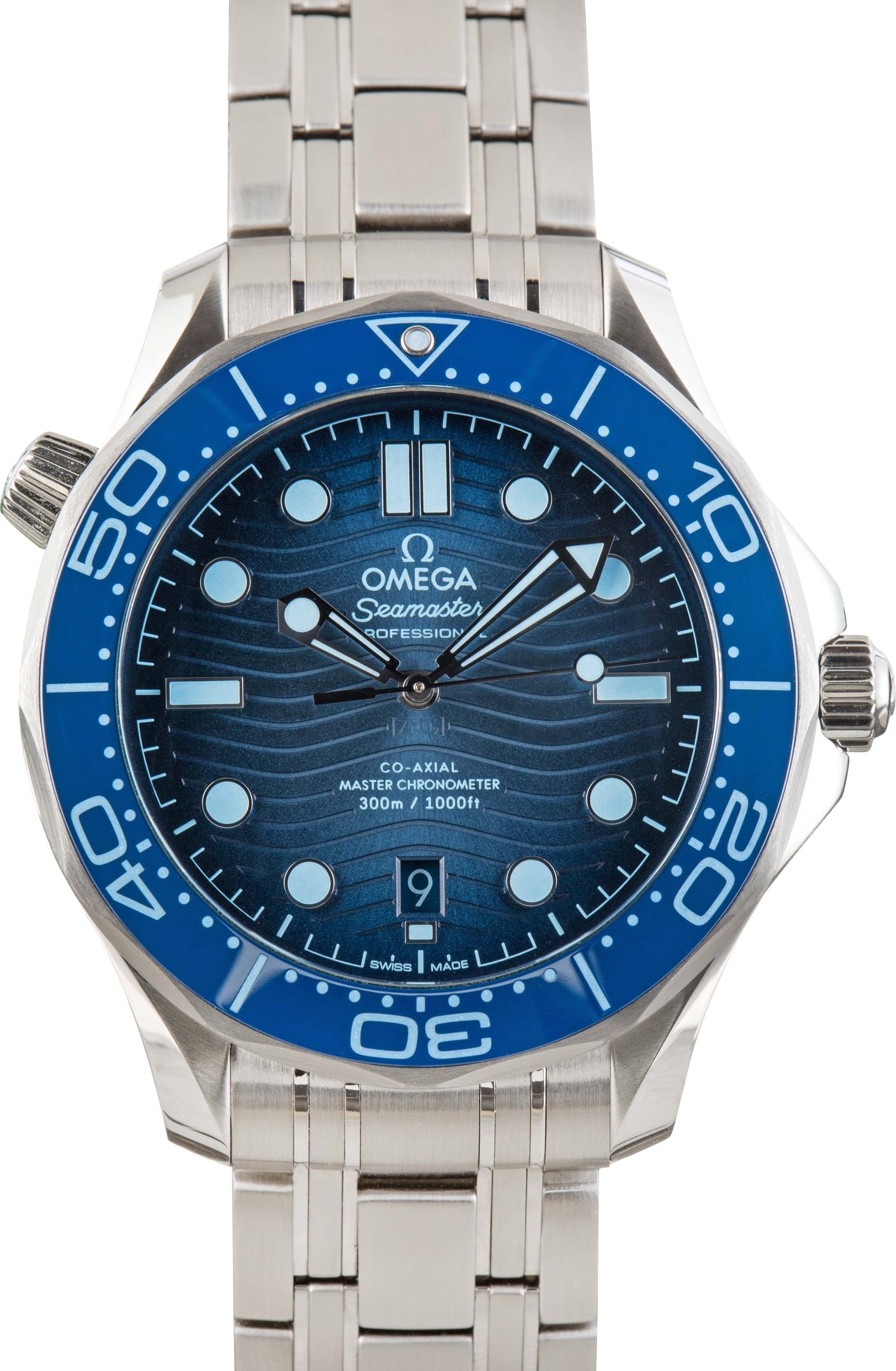 Pre-Owned OMEGA Seamaster Diver 300M Summer Blue Wave Dial