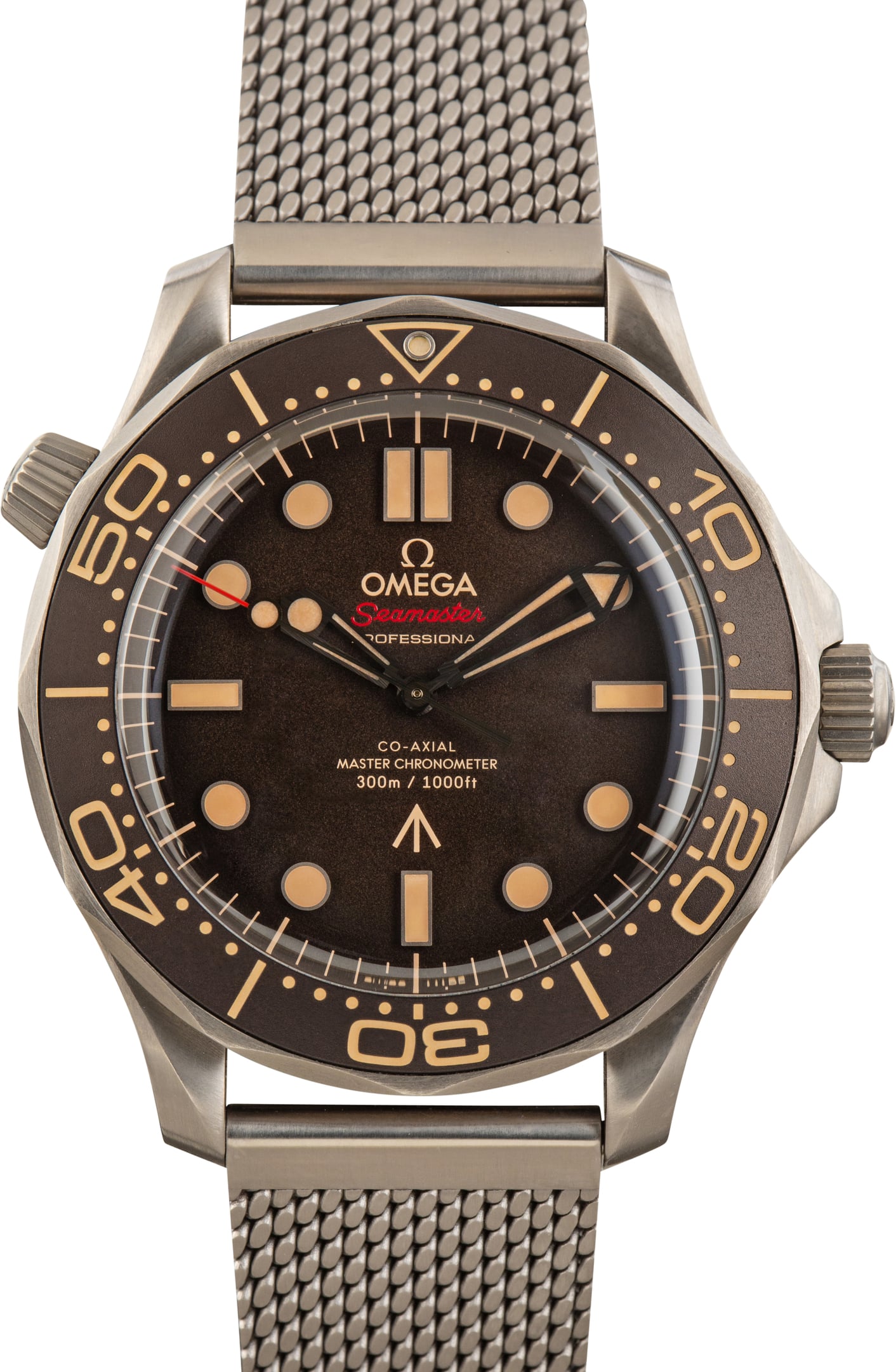 Pre-Owned Tropical Dial Omega Seamaster Diver 300M 007 Edition