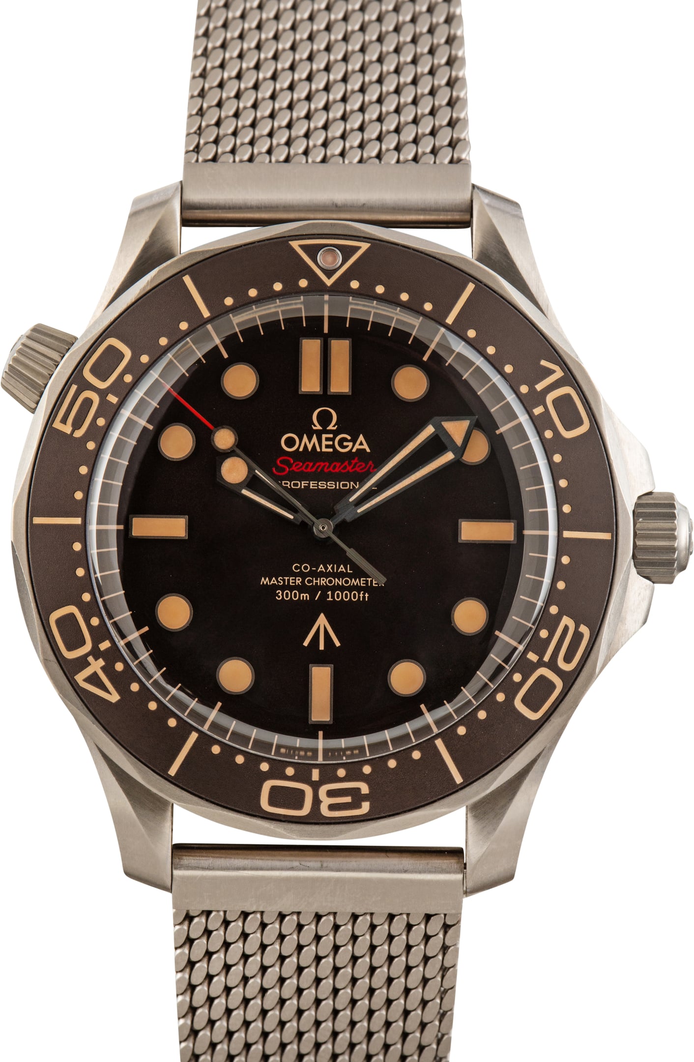 Pre-Owned 007 Edition Tropical Dial Omega Seamaster Diver 300M