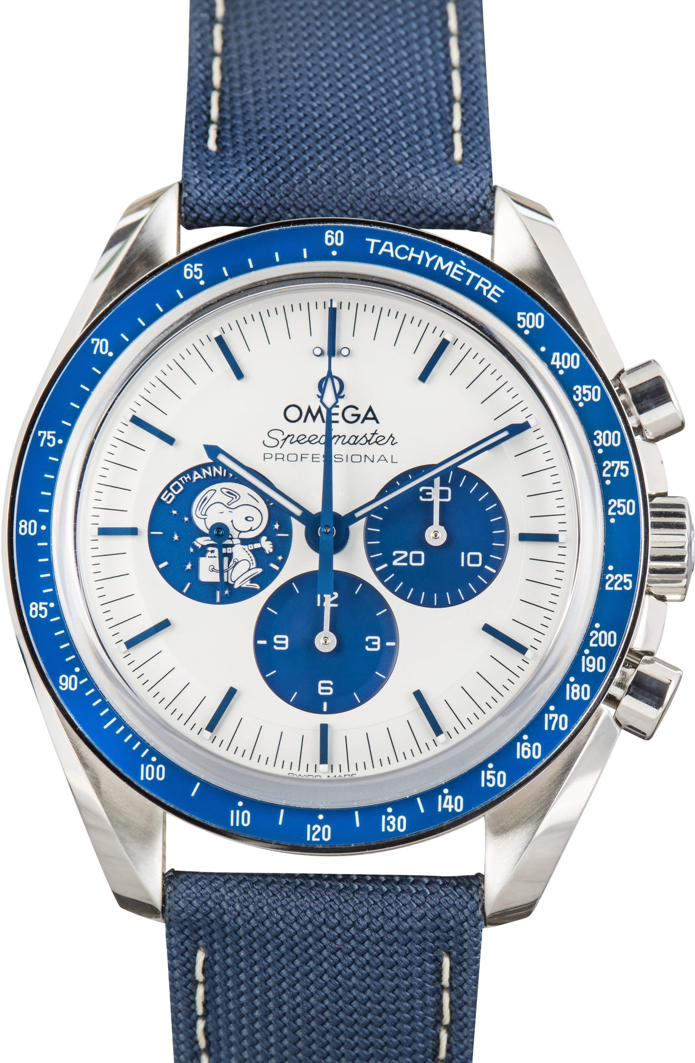 Pre-Owned Silver Snoopy Award Omega Speedmaster Anniversary Series