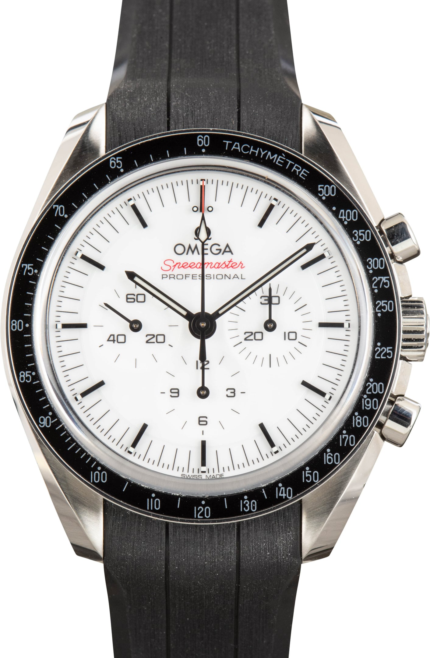 Pre-Owned Steel on Rubber Speedmaster Moonwatch Professional