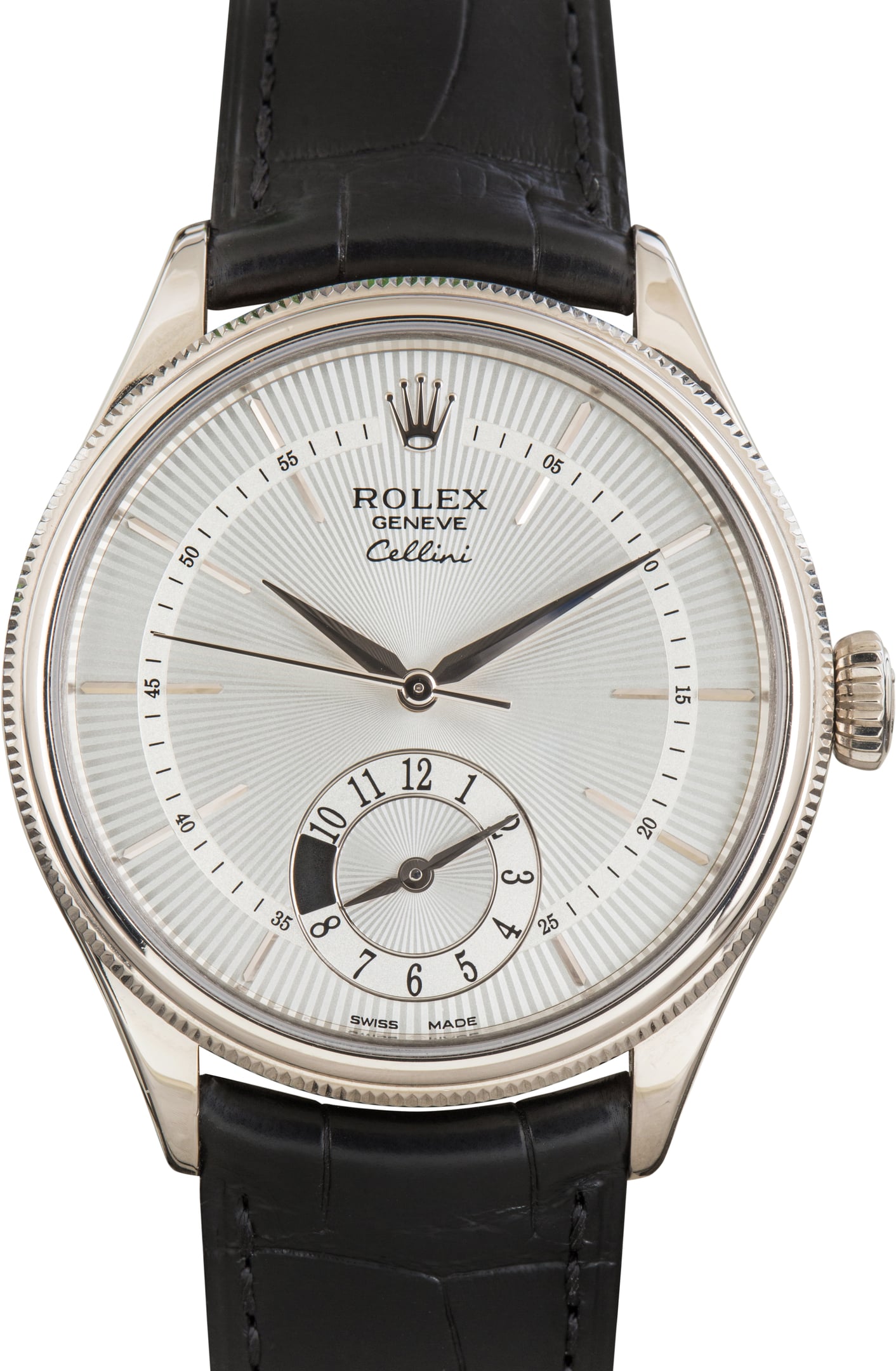 Pre-Owned Rolex Cellini 50529 Silver Dial