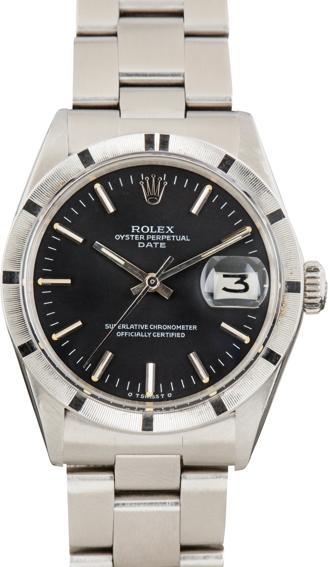 Pre-Owned Rolex Date 1501 Black Sigma Dial