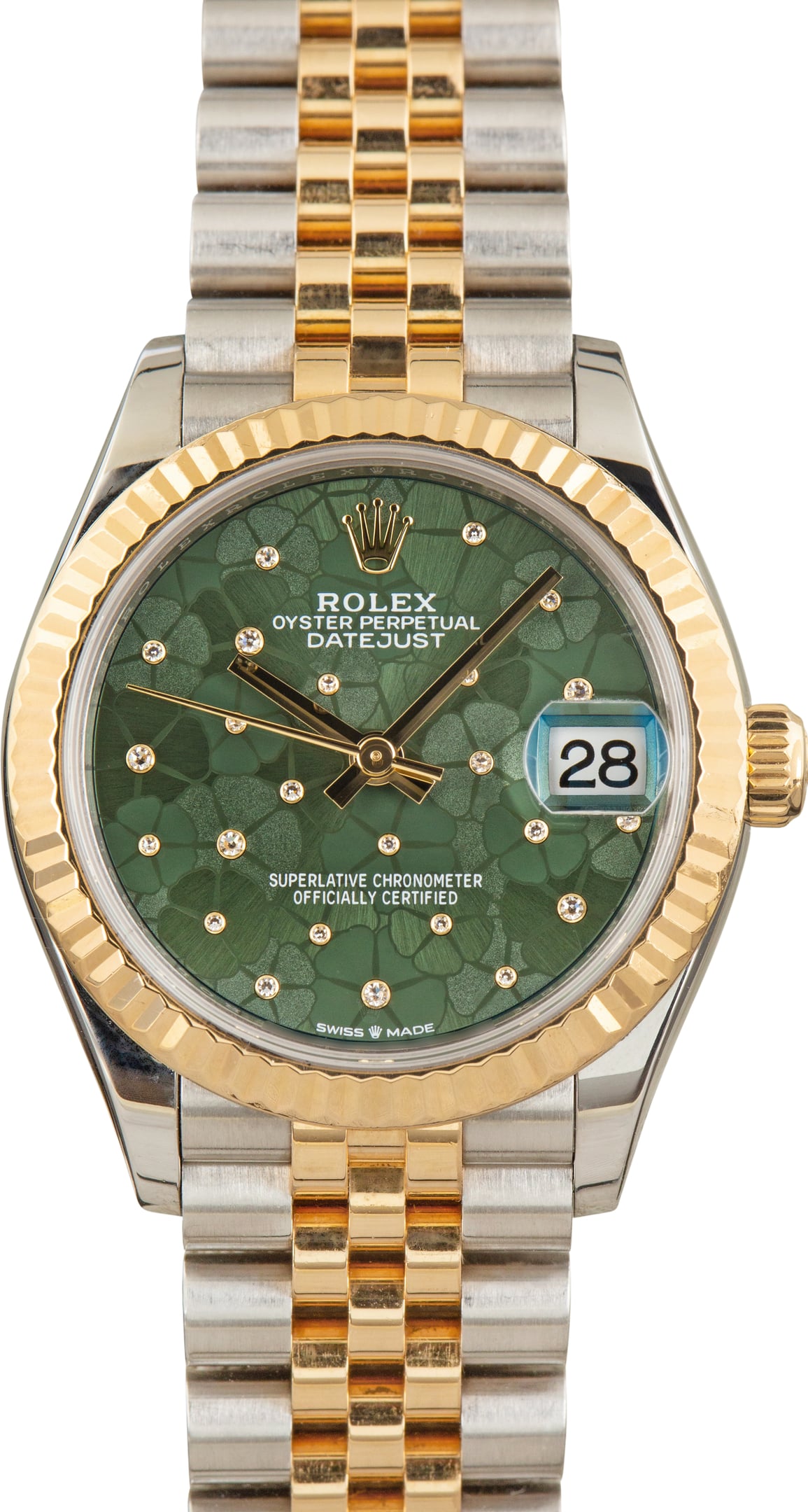 Pre-Owned Rolex Datejust 31 Ref 278273 Floral Diamond Dial