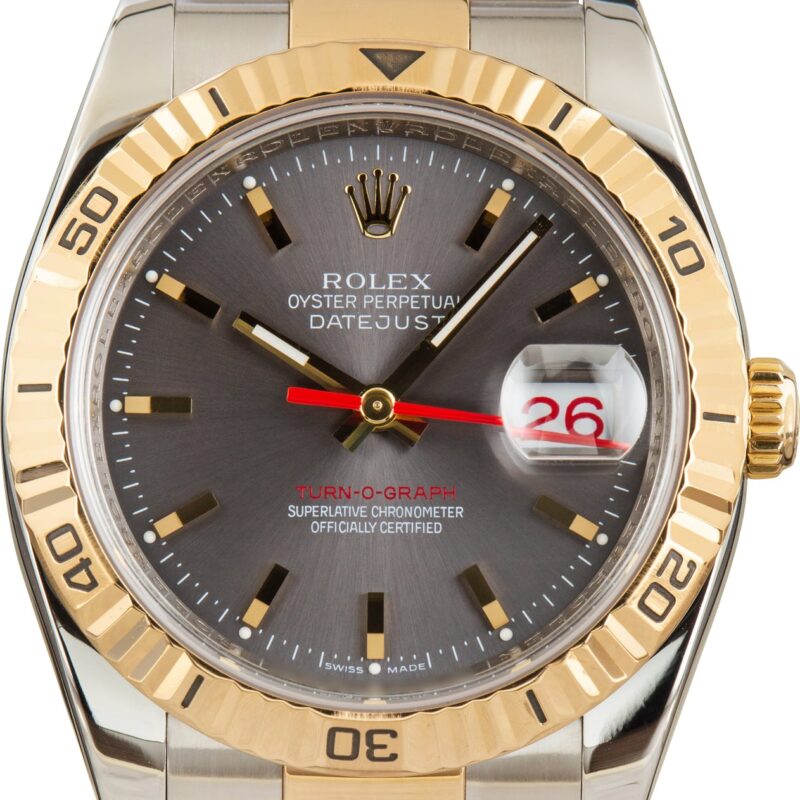 Pre-Owned Rolex Datejust 36 ref 116263 Slate Dial Thunderbird
