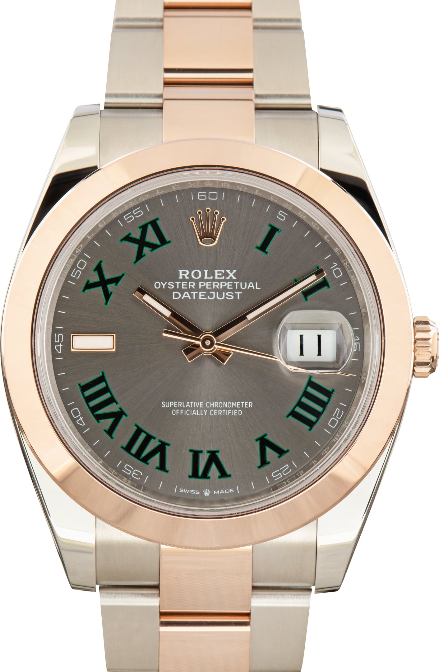 Pre-Owned Rolex Datejust 41 ref 126301 Wimbledon Dial