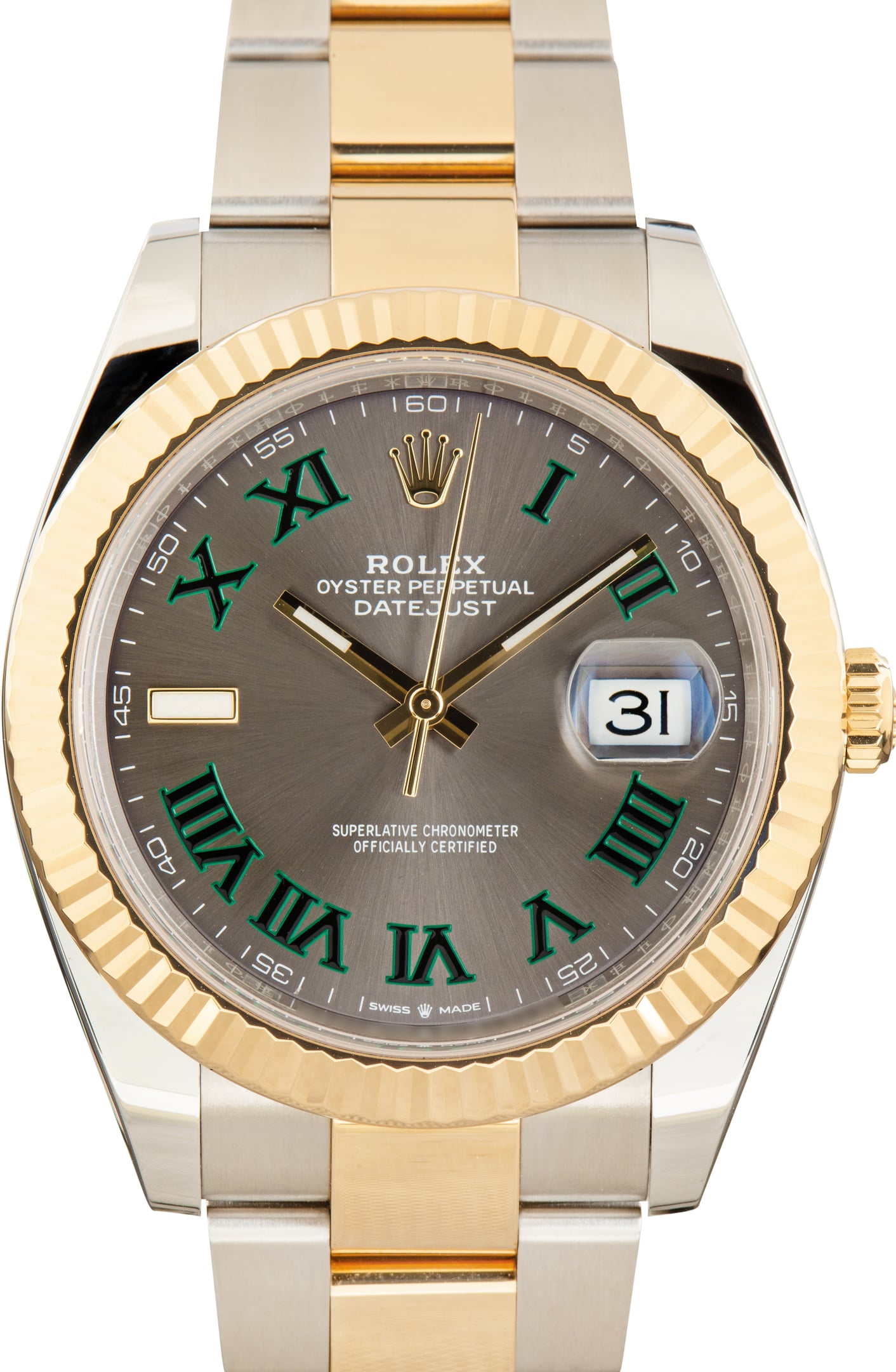 Pre-Owned Wimbledon Dial Rolex Datejust 41 Ref 126333