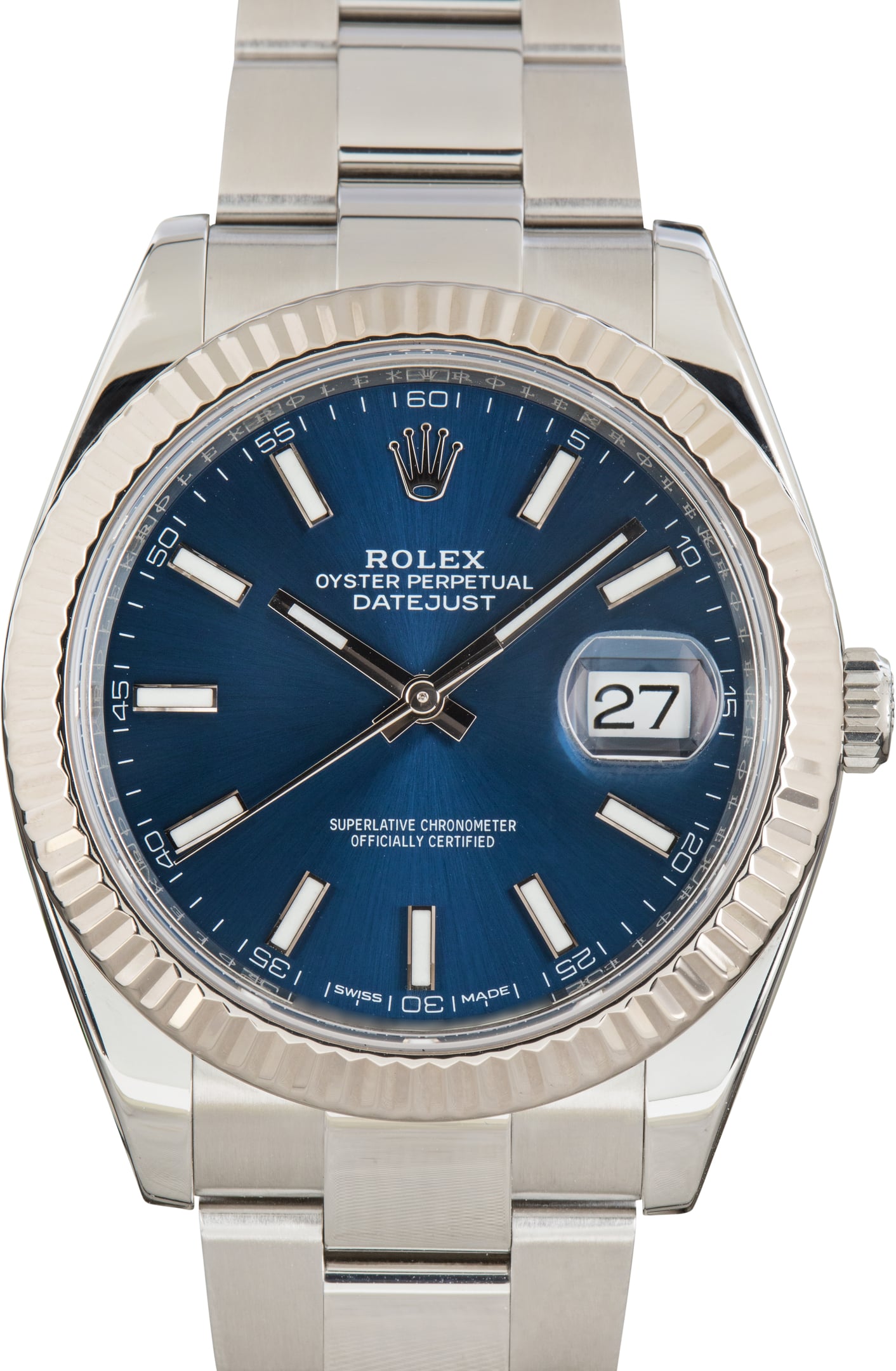 Pre-Owned Rolex Datejust 41 Blue Dial 126334 Steel Oyster