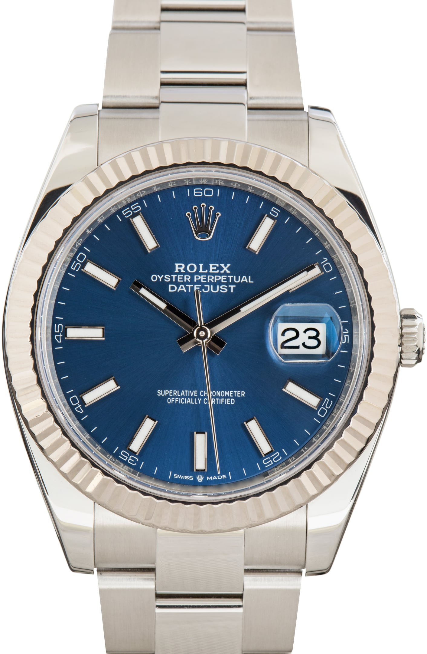 Pre-Owned Rolex Datejust 41 Ref 126334 Blue Index Dial