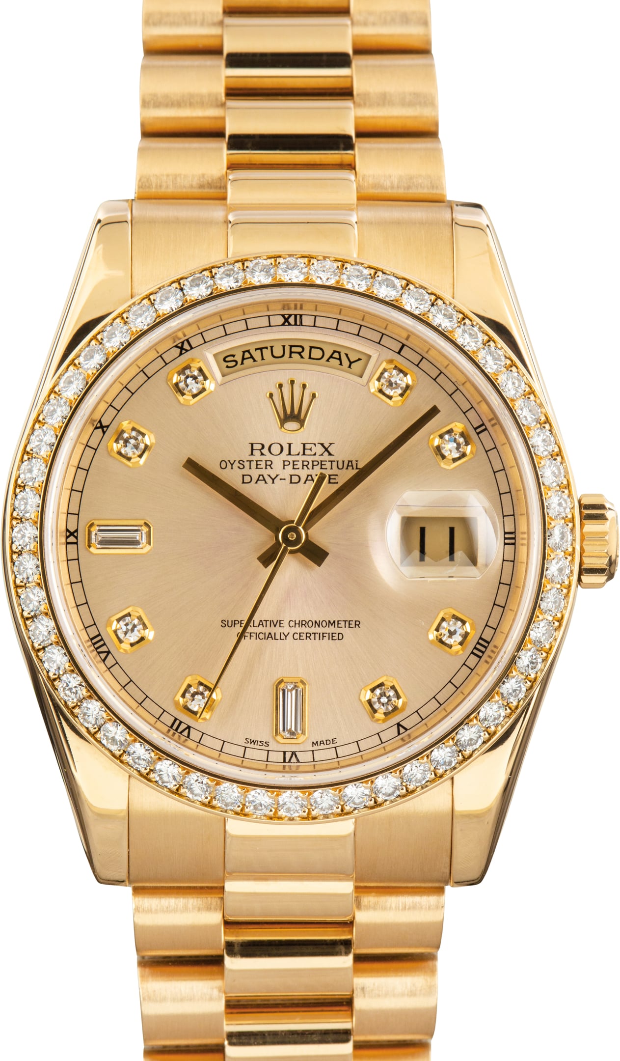 Pre-Owned Rolex Day-Date President 118348 Diamond