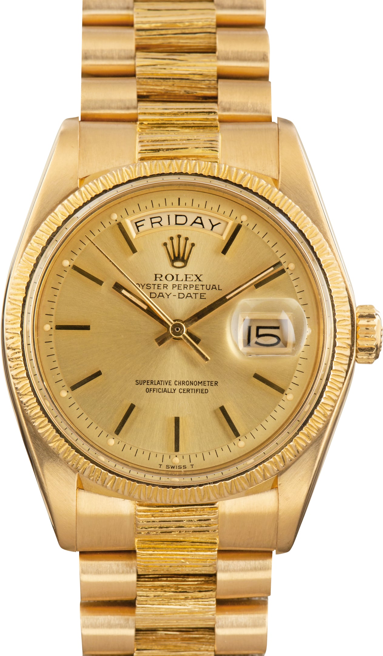 Pre-Owned Rolex Day-Date 36 1807 Champagne Dial