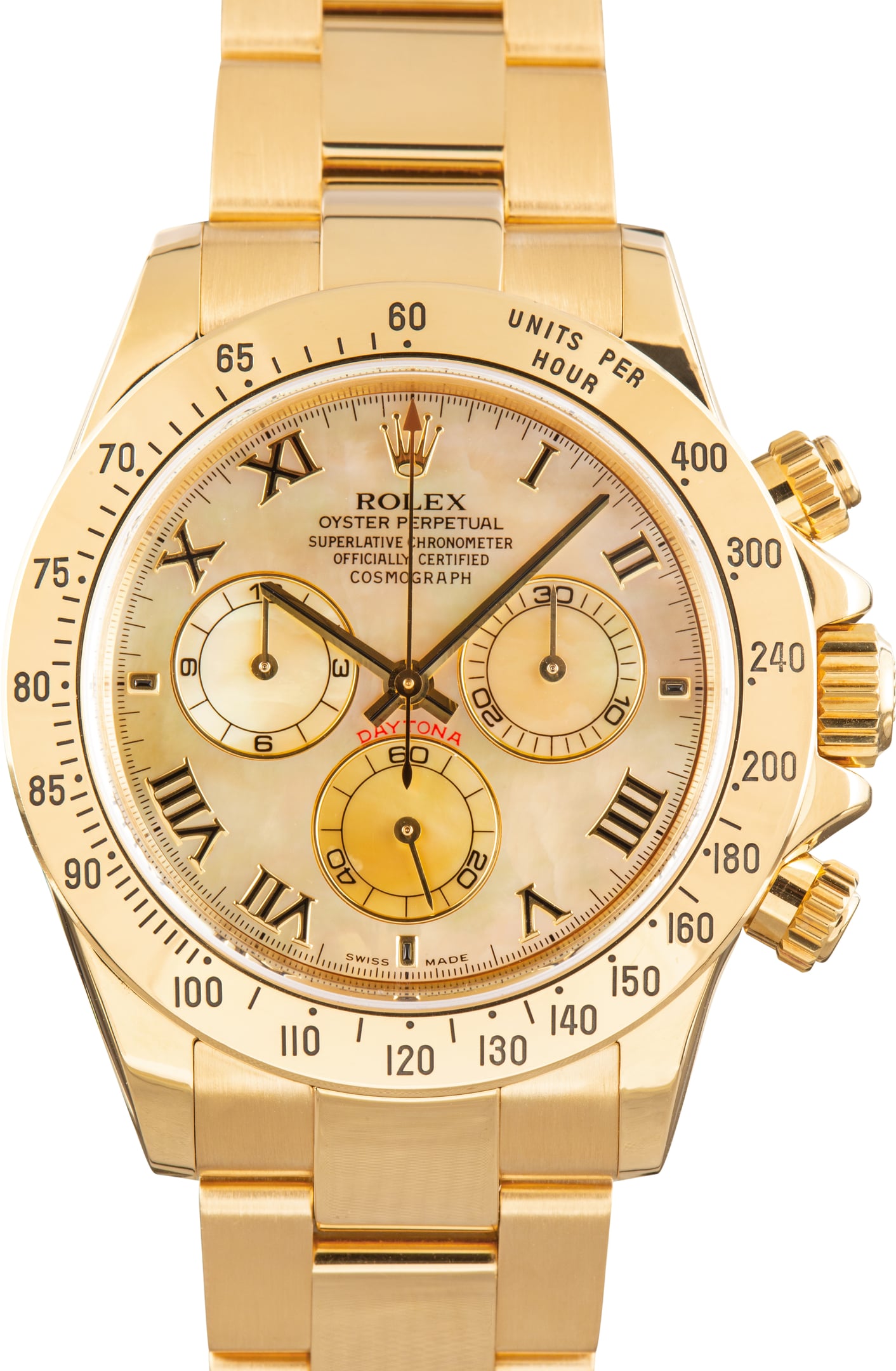 Pre-Owned Rolex Daytona 116528 Mother of Pearl Roman Dial