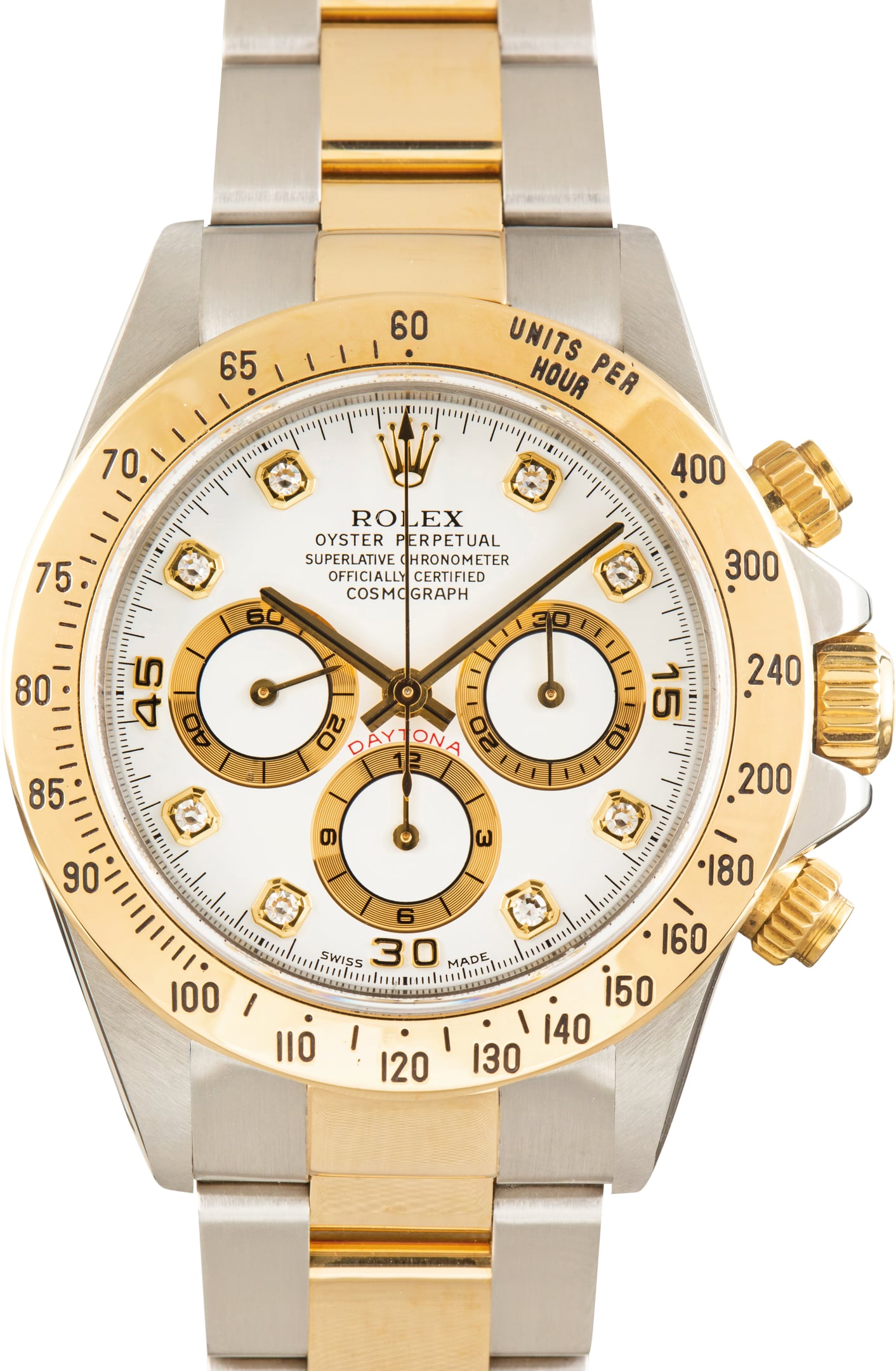 Pre-Owned Rolex Daytona 16523 White Diamond Dial