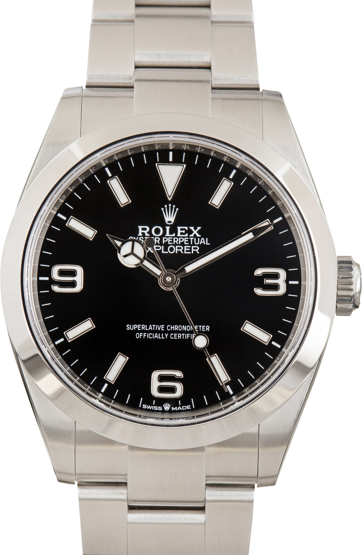 Pre-Owned Rolex Explorer 40 224270 Black Arabic Dial