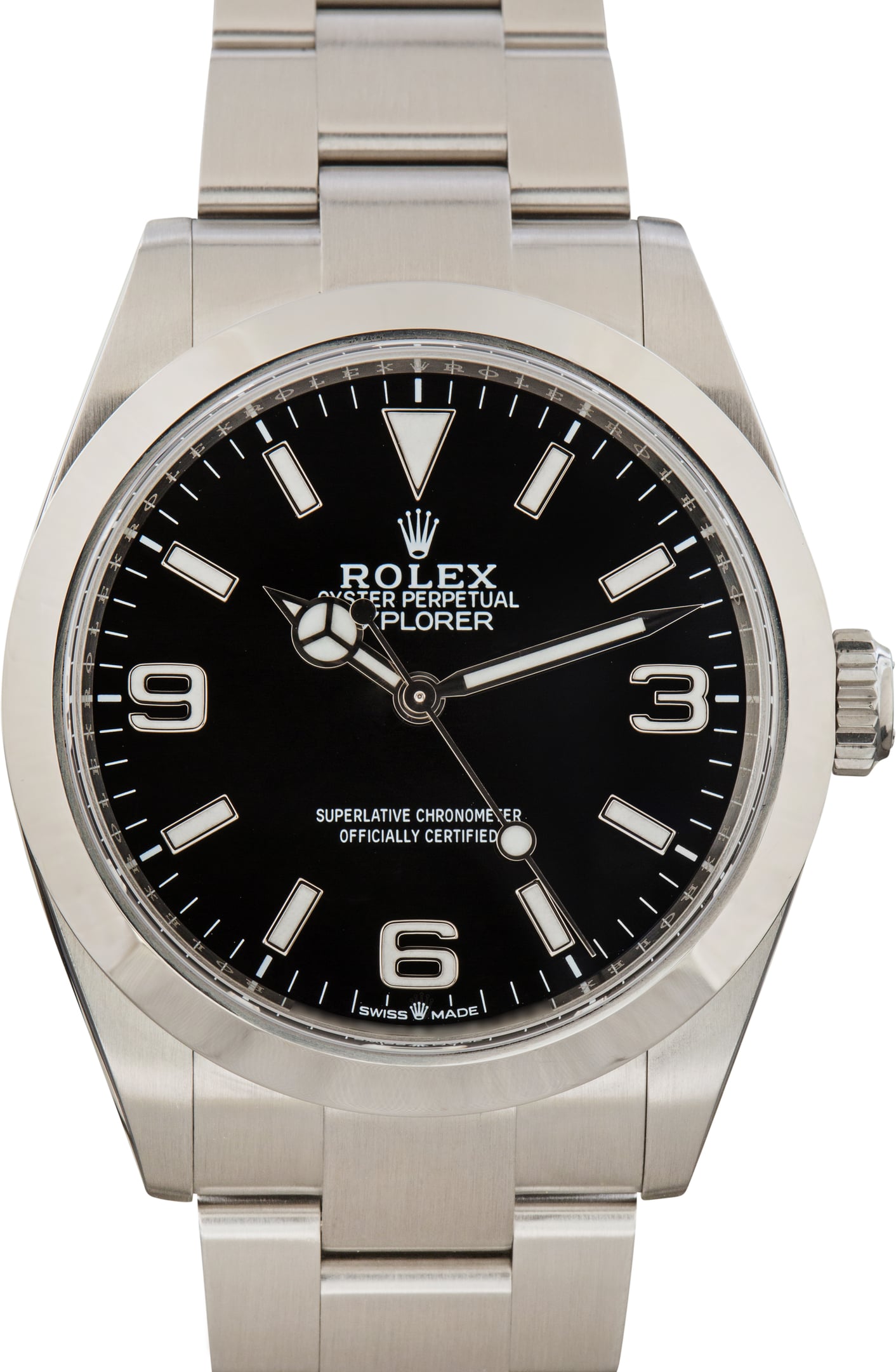 Pre-Owned Rolex Explorer 40 Ref 224270 Black Chromalight Dial