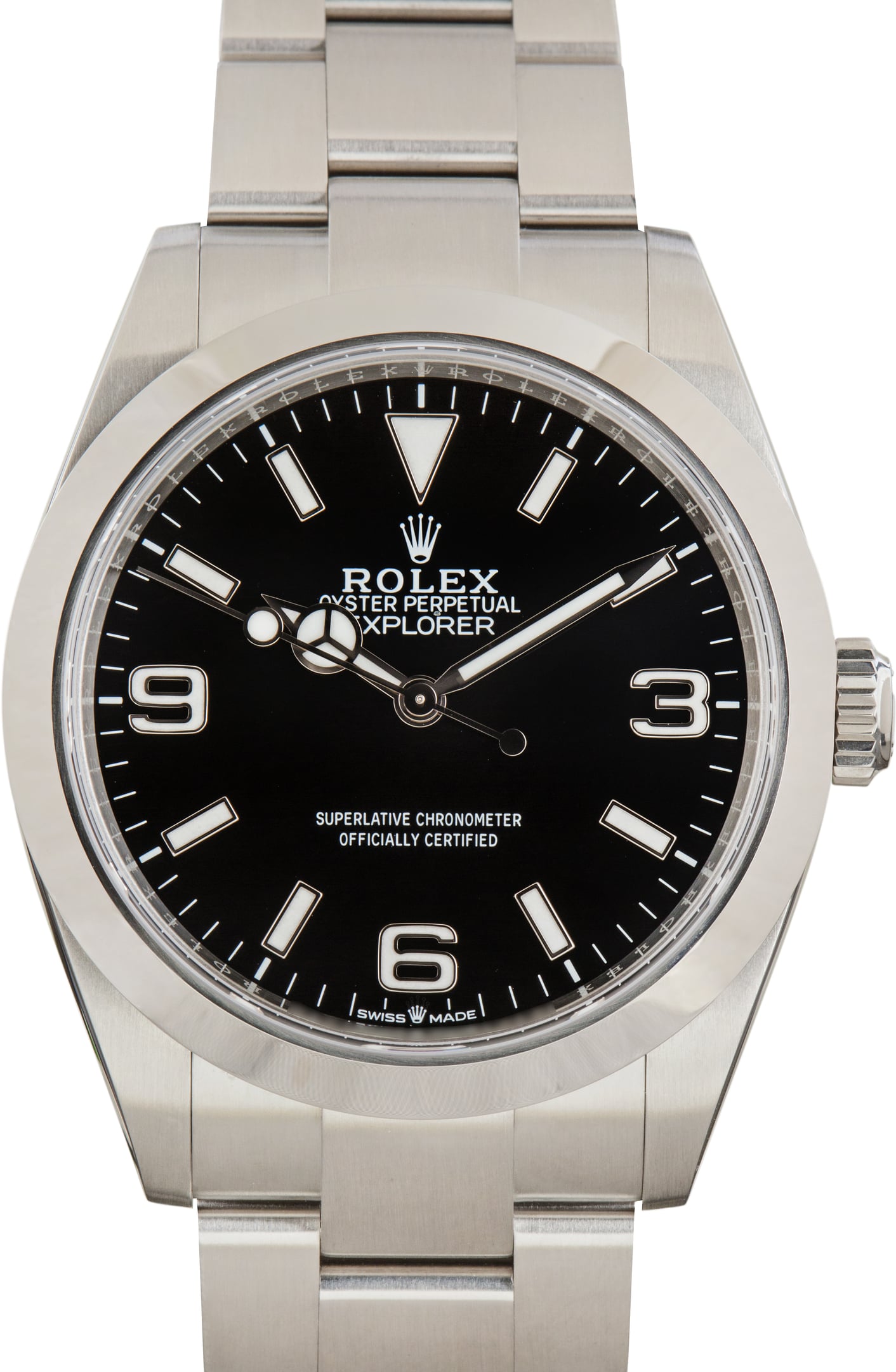 Pre-Owned Black Arabic Dial Rolex Explorer 40 Ref 224270