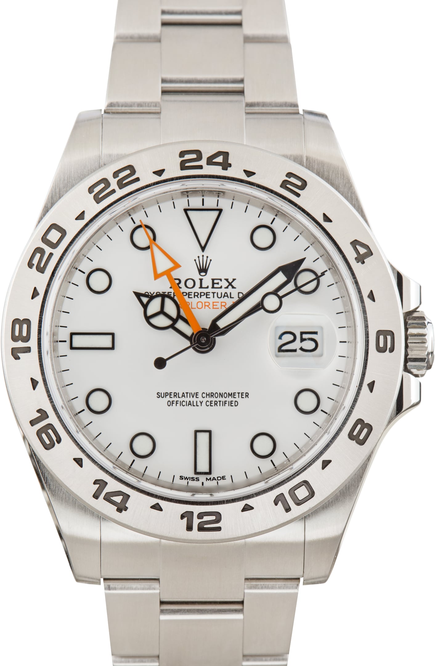 Pre-Owned Polar Dial Rolex Explorer II Ref 216570 Stainless Steel